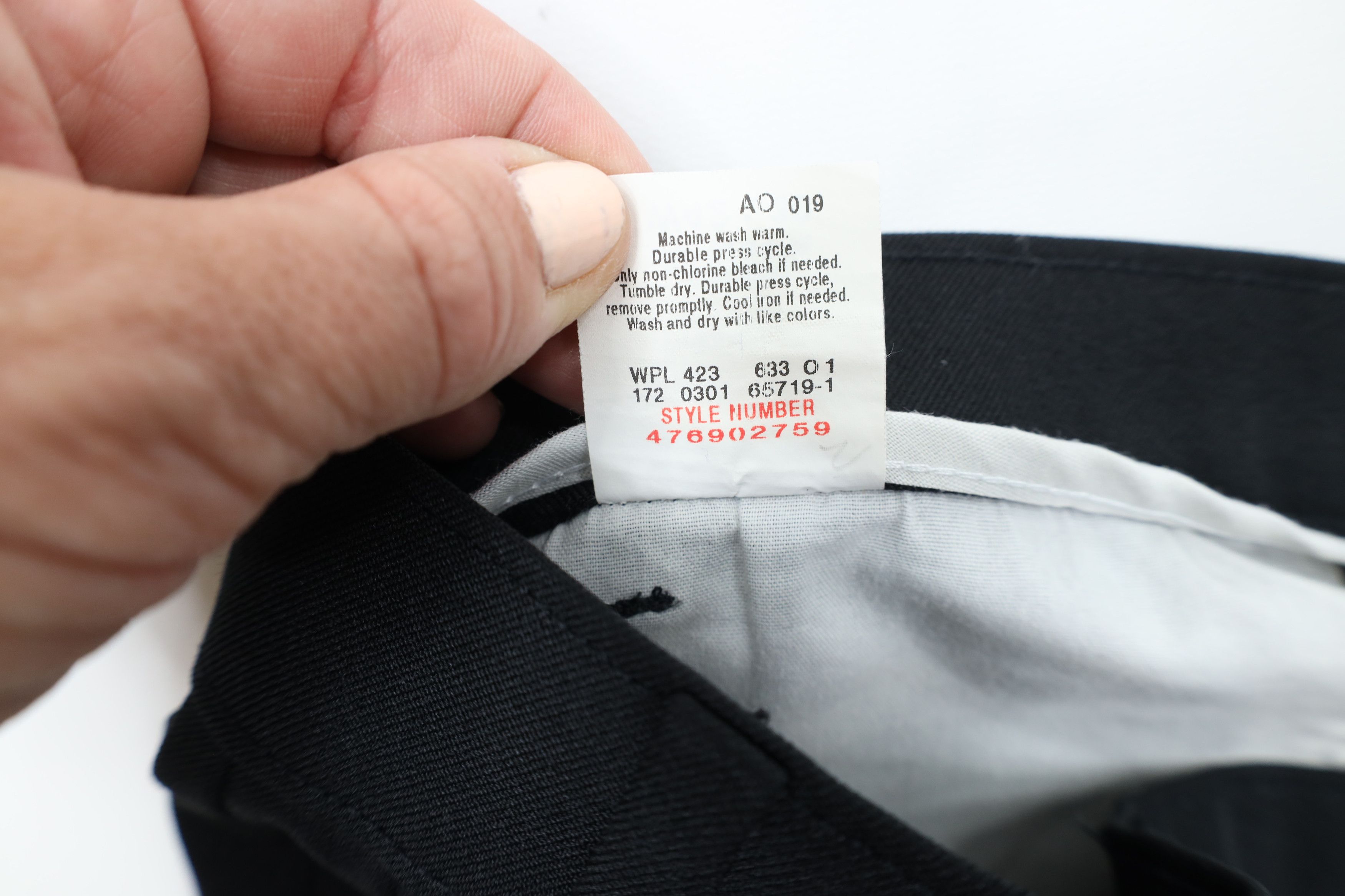 Levi's Vintage Y2K 2001 Levis Flared Wide Leg Chino Pants Black Size US 42 / EU 58 - 8 Thumbnail