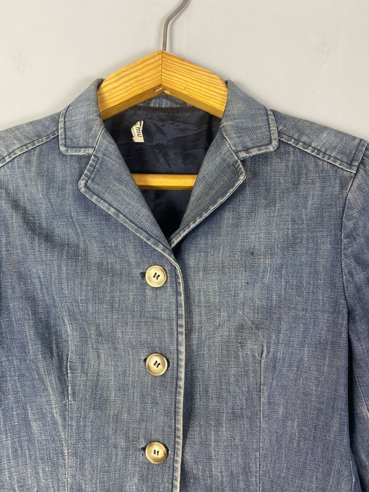 Miu Miu Vintage miu miu jeans blazer Size S / US 4 / IT 40 - 5 Thumbnail