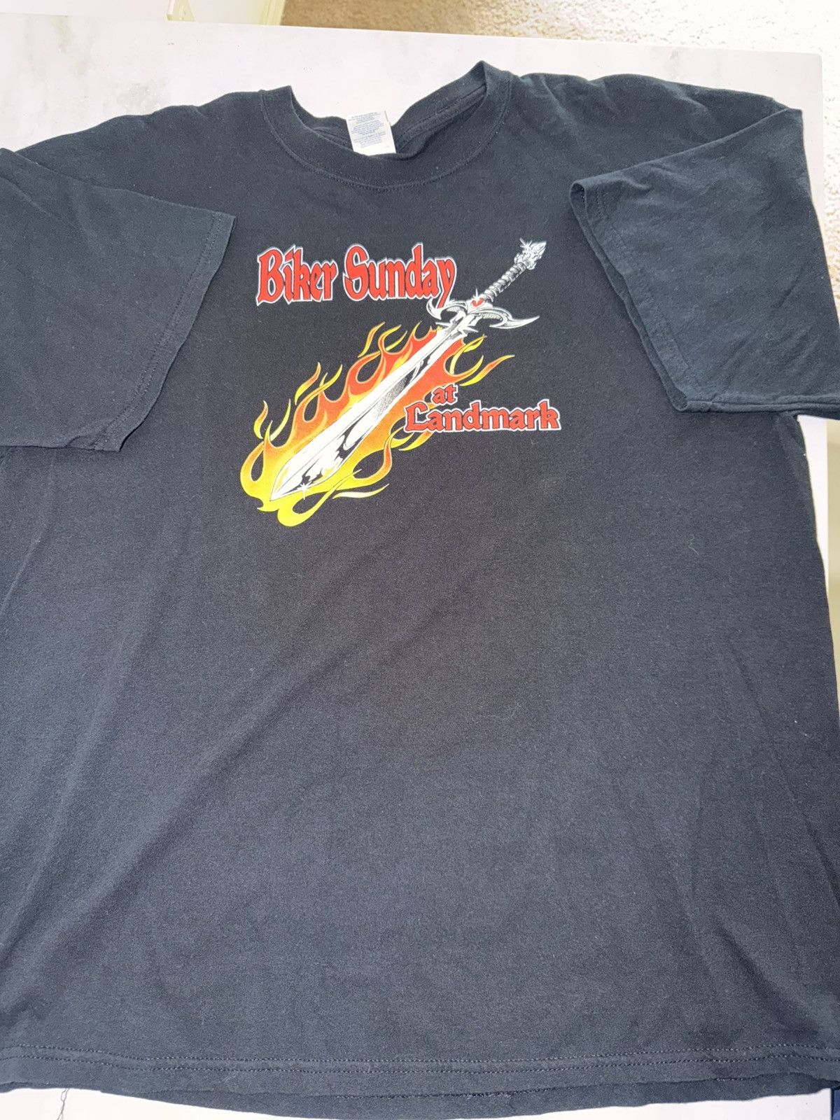 Vintage Y2K Biker tee Size US XXL / EU 58 / 5 - 1 Thumbnail