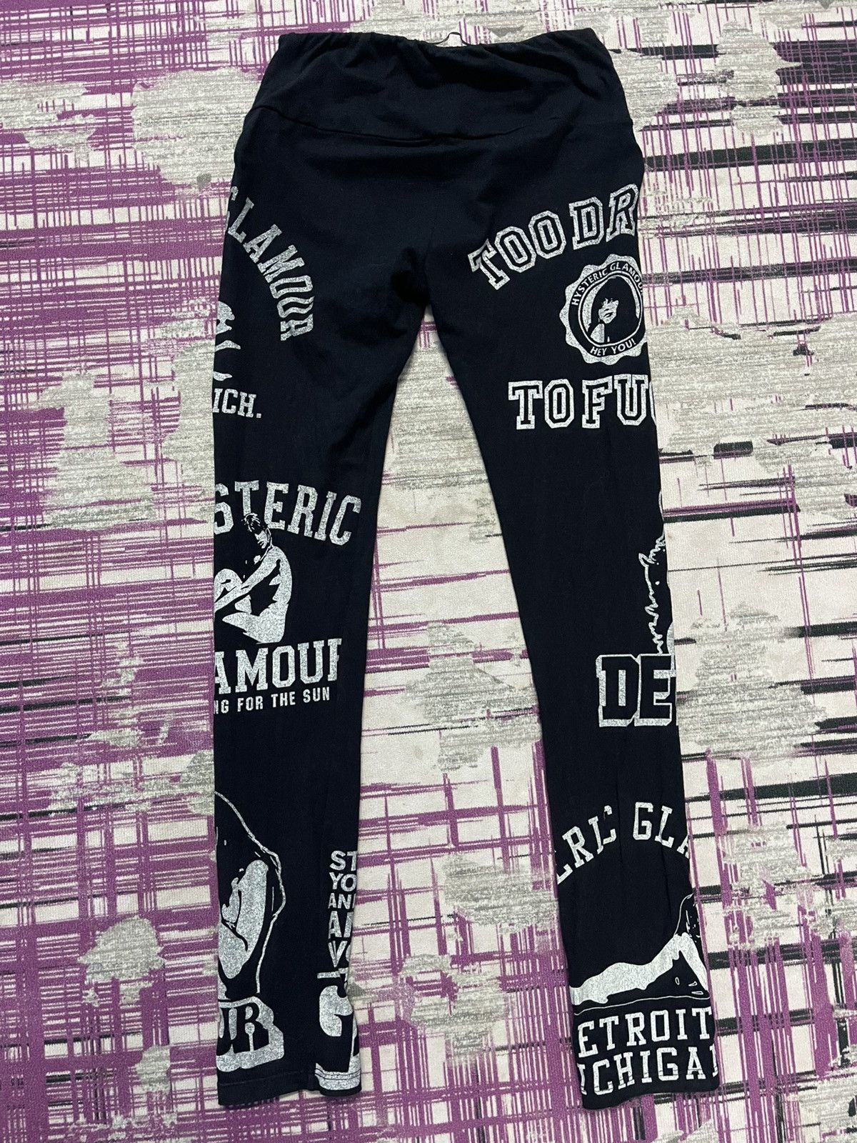Hysteric Glamour HYSTERIC GLAMOUR DETROIT MICHIGAN LEGGINGS PANTS VERY RARE Size 28" / US 6 / IT 42 - 2 Thumbnail
