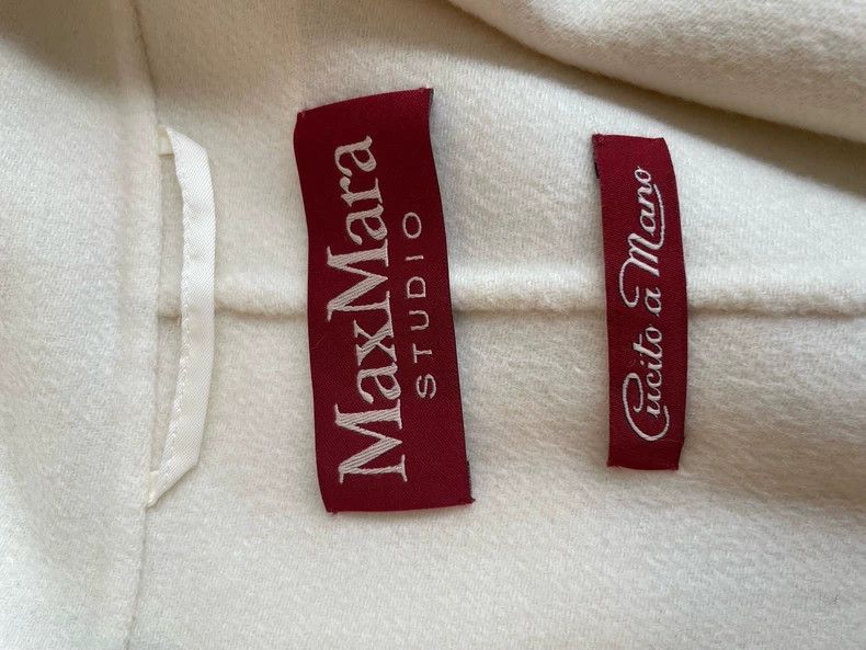 Max Mara Max Mara Creamy white wool coat Size S / US 4 / IT 40 - 2 Thumbnail