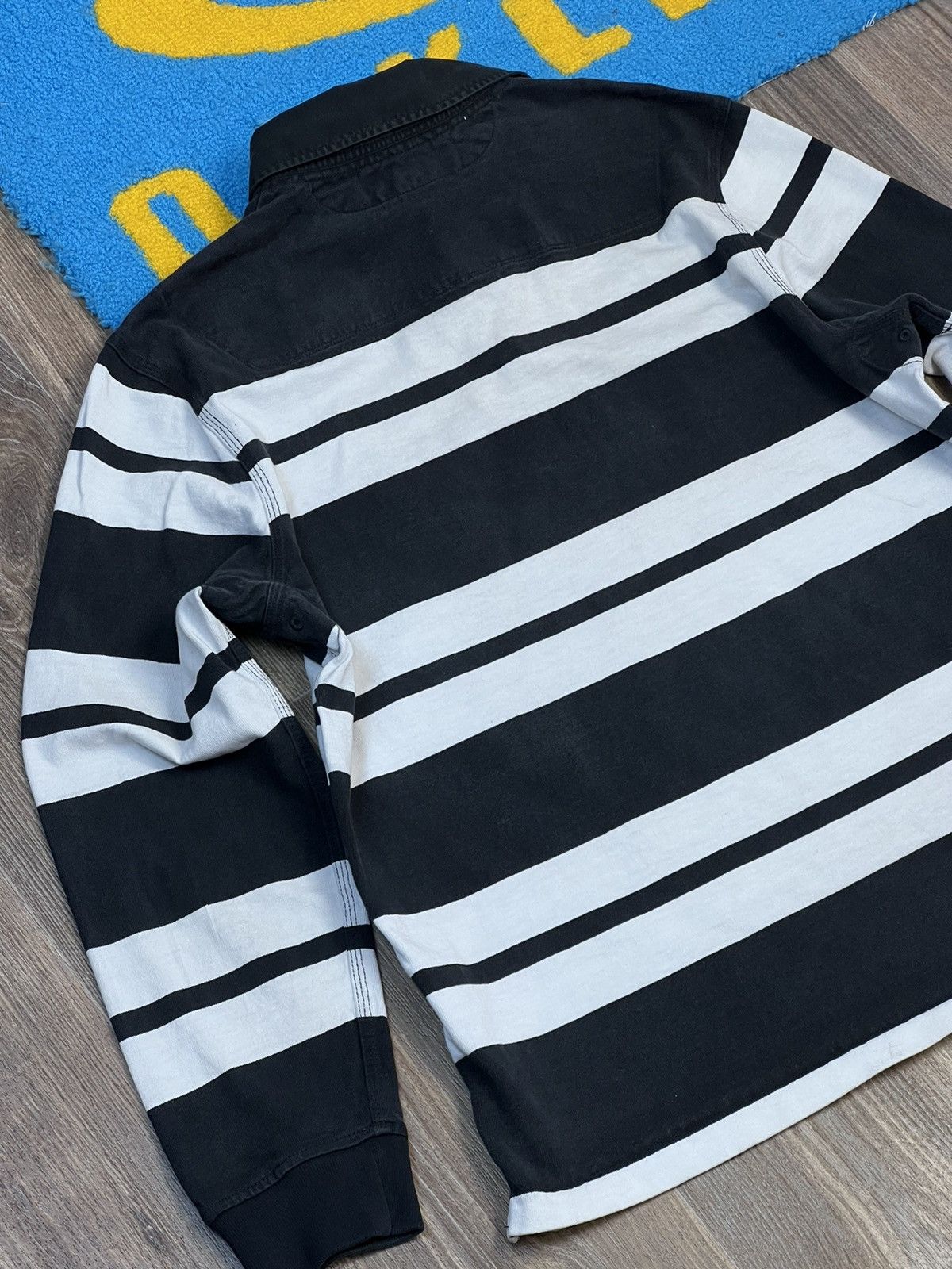Polo Ralph Lauren Vintage Polo Ralph Lauren Stripped Rugby Long Sleeve Shirt Size US L / EU 52-54 / 3 - 9 Thumbnail