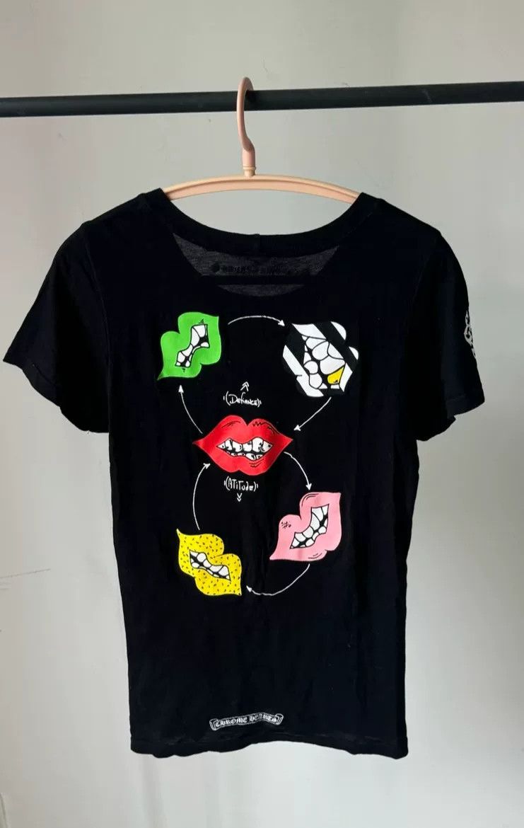 Chrome Hearts chrome hearts colorful lips short sleeve tee Size M / US 6-8 / IT 42-44 - 1 Thumbnail