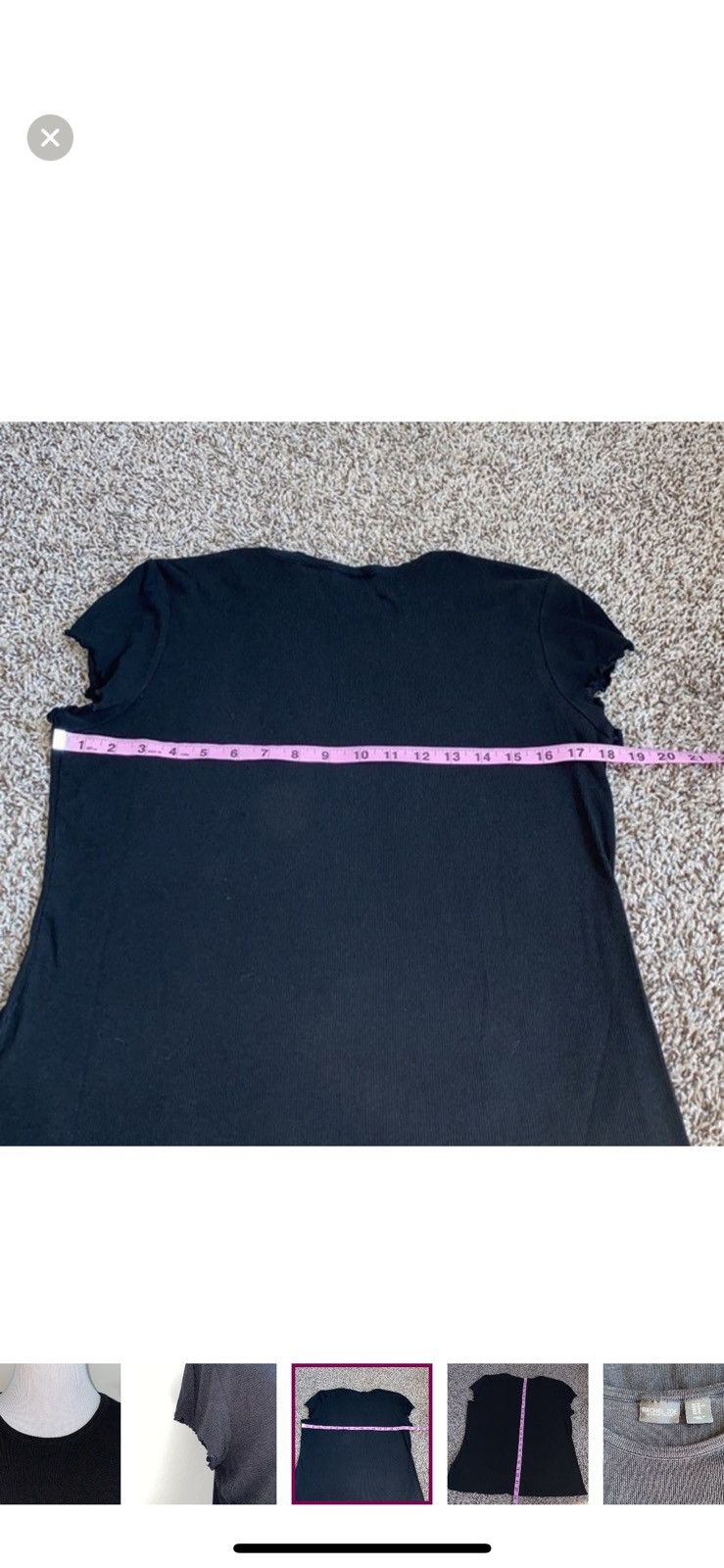 Rachel Zoe Rachel Zoe xl ribbed black crewneck tee Size XL / US 12-14 / IT 48-50 - 2 Thumbnail
