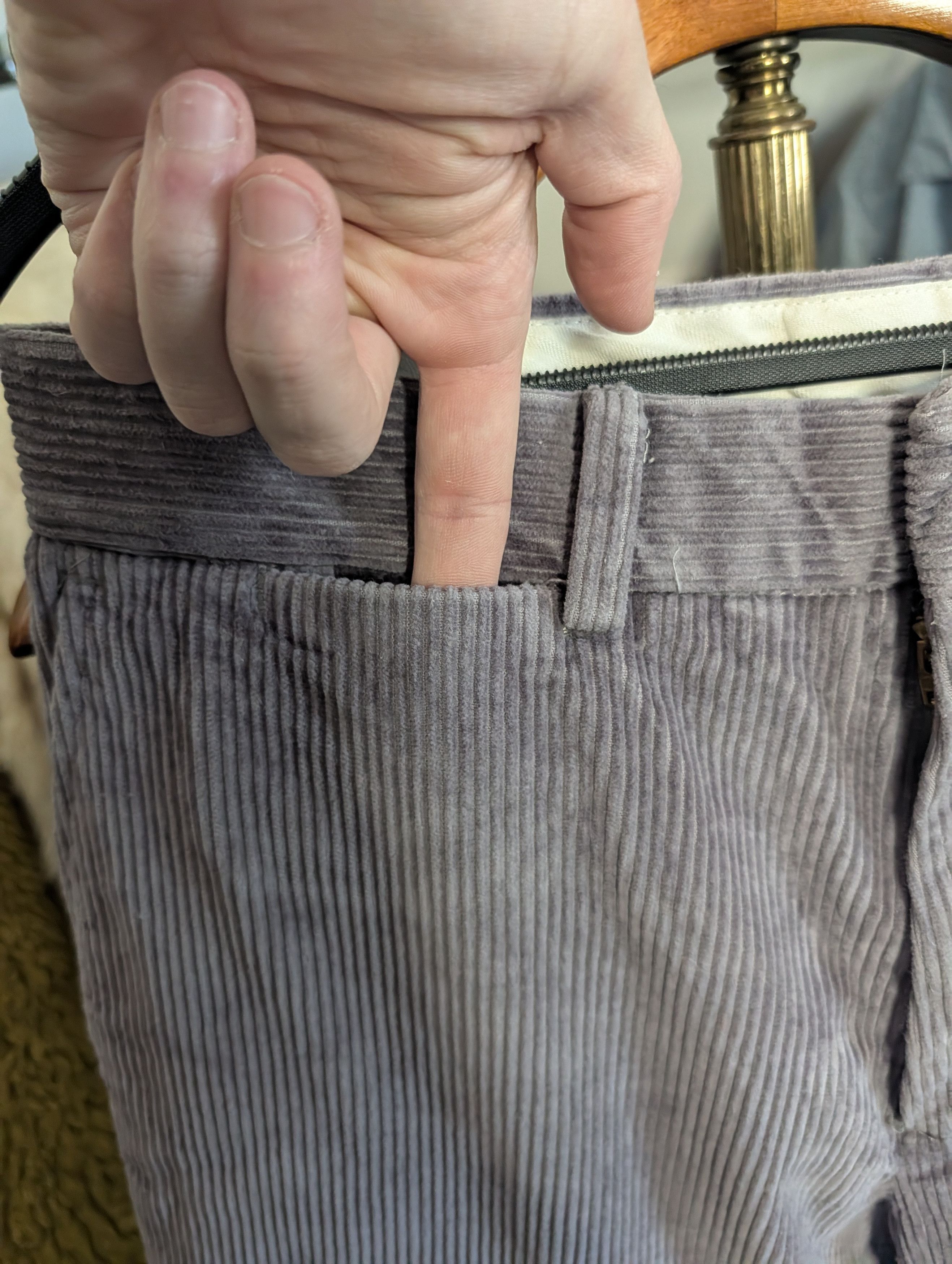 J. Press Vintage MiUSA light blue/gray corduroy pants 30" Size US 30 / EU 46 - 6 Thumbnail