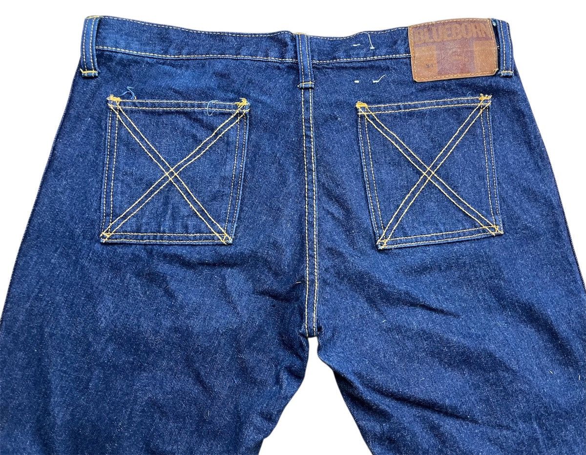 14th Addiction Rare 🗣️Vintage 70s Blue Born flare jeans fabric not rick owen Size US 33 - 8 Thumbnail