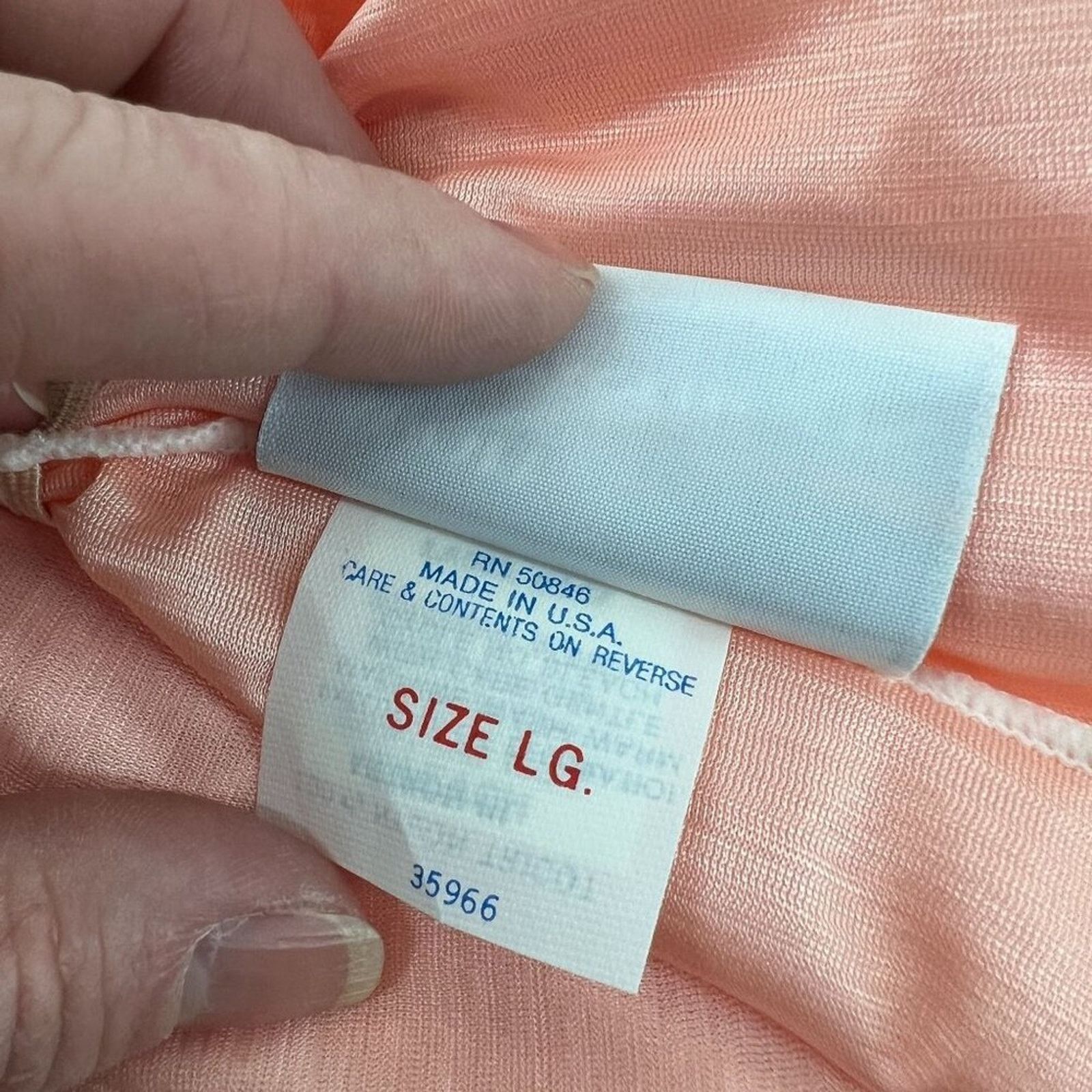 Vintage Vintage 80s Avon Lingerie Bottoms Peach Second Skin Satin Size ONE SIZE - 4 Thumbnail