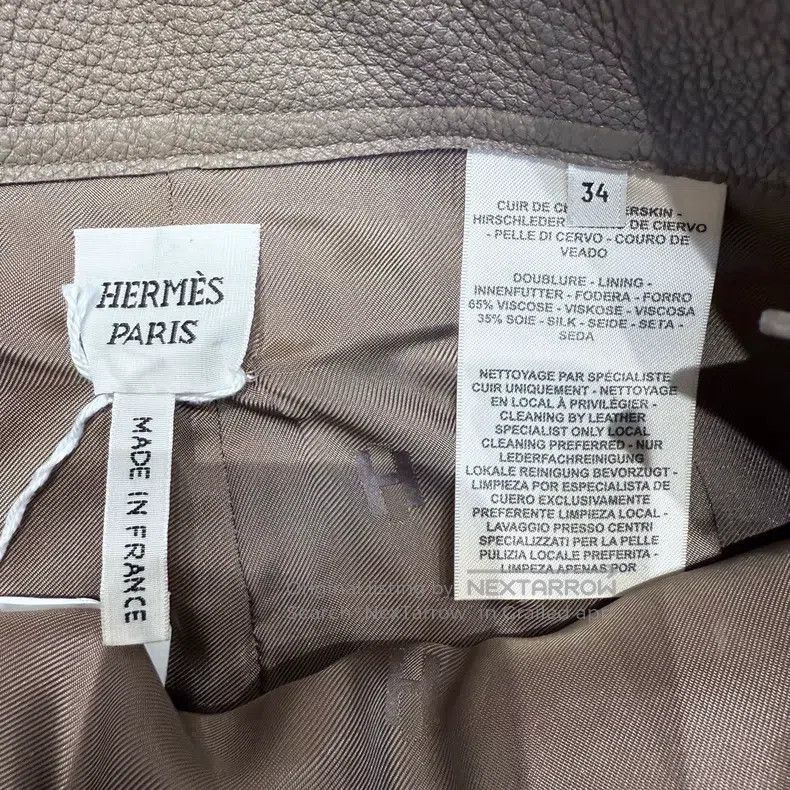 Hermes Hermes 25 Spring/Summer Quilted Detail Mini Skirt Size 42" / US 20 - 5 Thumbnail