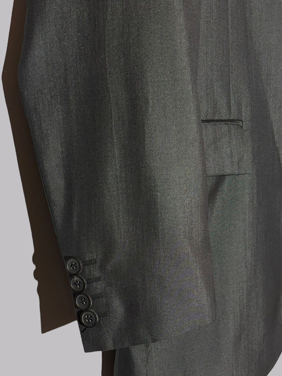 Givenchy Givenchy Paris Shiny Charcoal Grey Blazer Wool Silk Jacket Size 50R - 7 Thumbnail