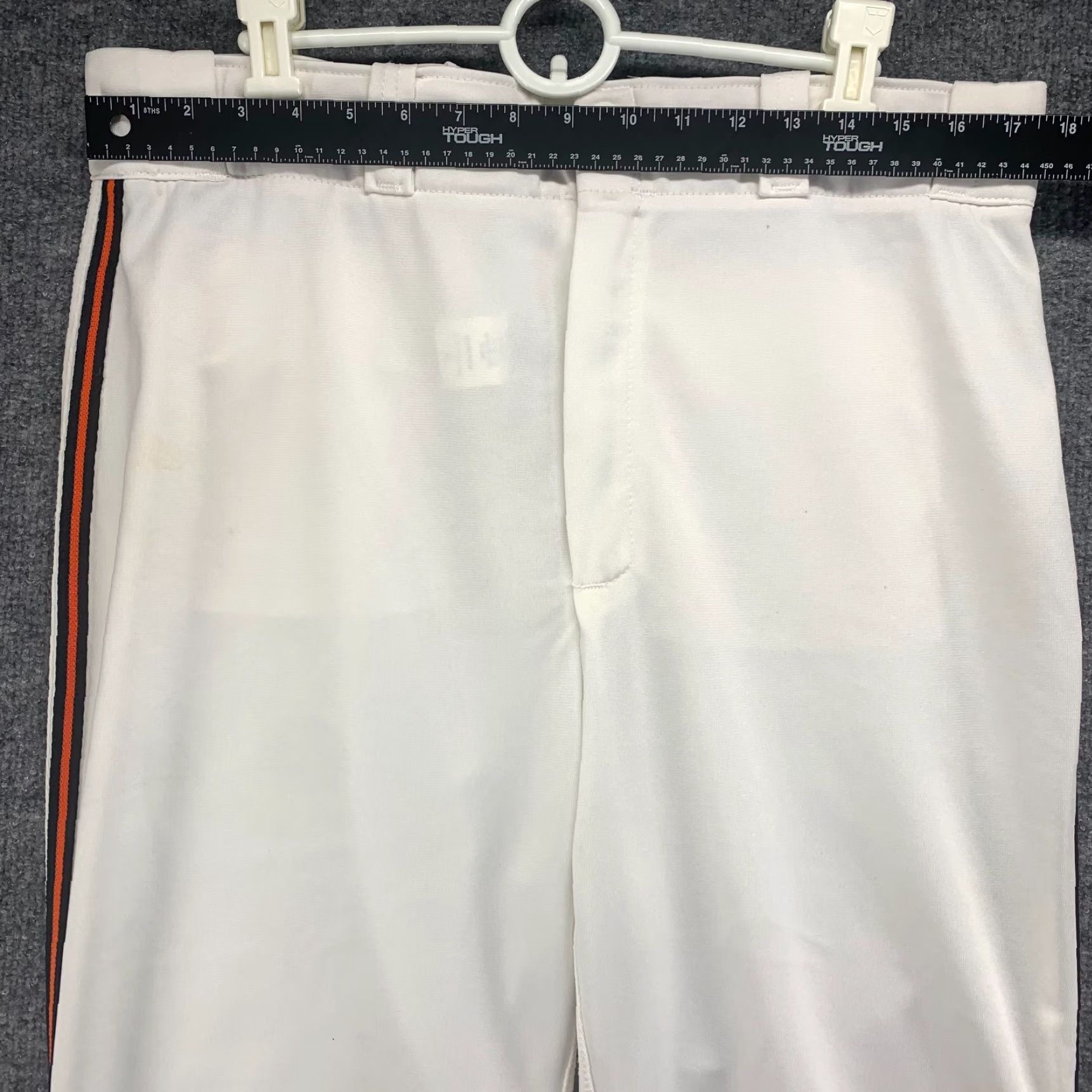 Wilson Wilson Pants Mens XL White Baseball Active Athletic Elastic Snap Button 36x32 Size US 36 / EU 52 - 7 Thumbnail