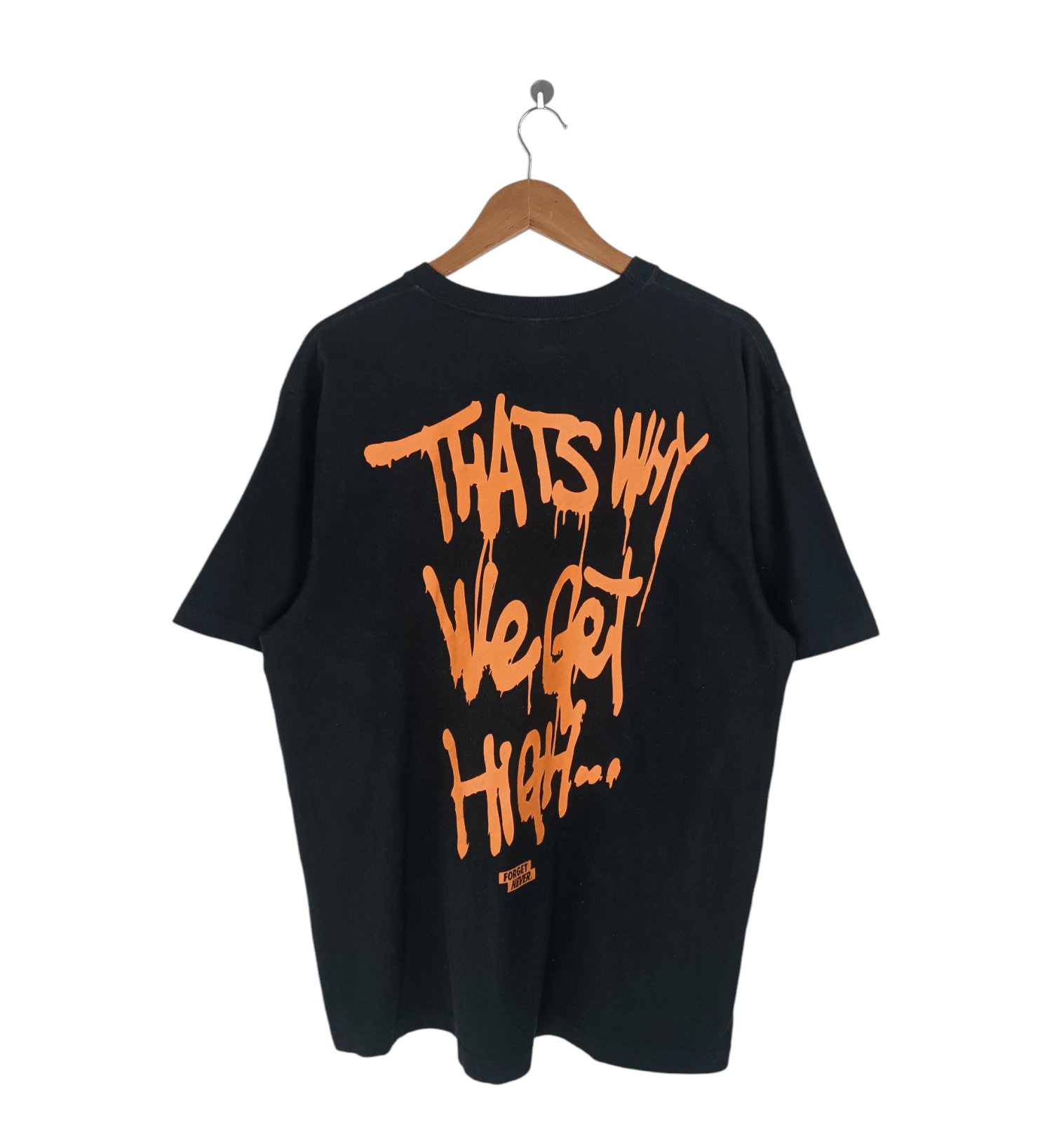 Japanese Brand VINTAGE FORGET NEVER LIFES A BXTCH TEE FUNNY HUMOR Y2K Size US L / EU 52-54 / 3 - 1 Thumbnail