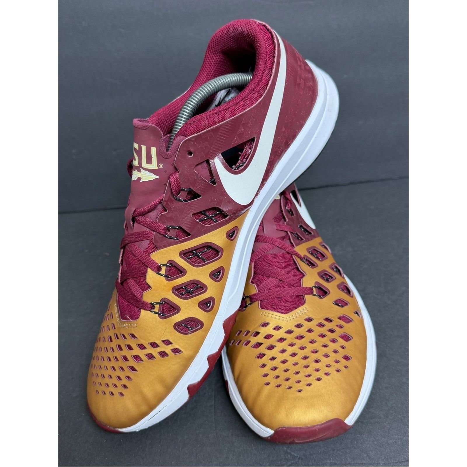 Nike Nike Train Speed 4 FSU Maroon Gold Men's Athletic Sneaker Size US 12 / EU 45 - 3 Thumbnail