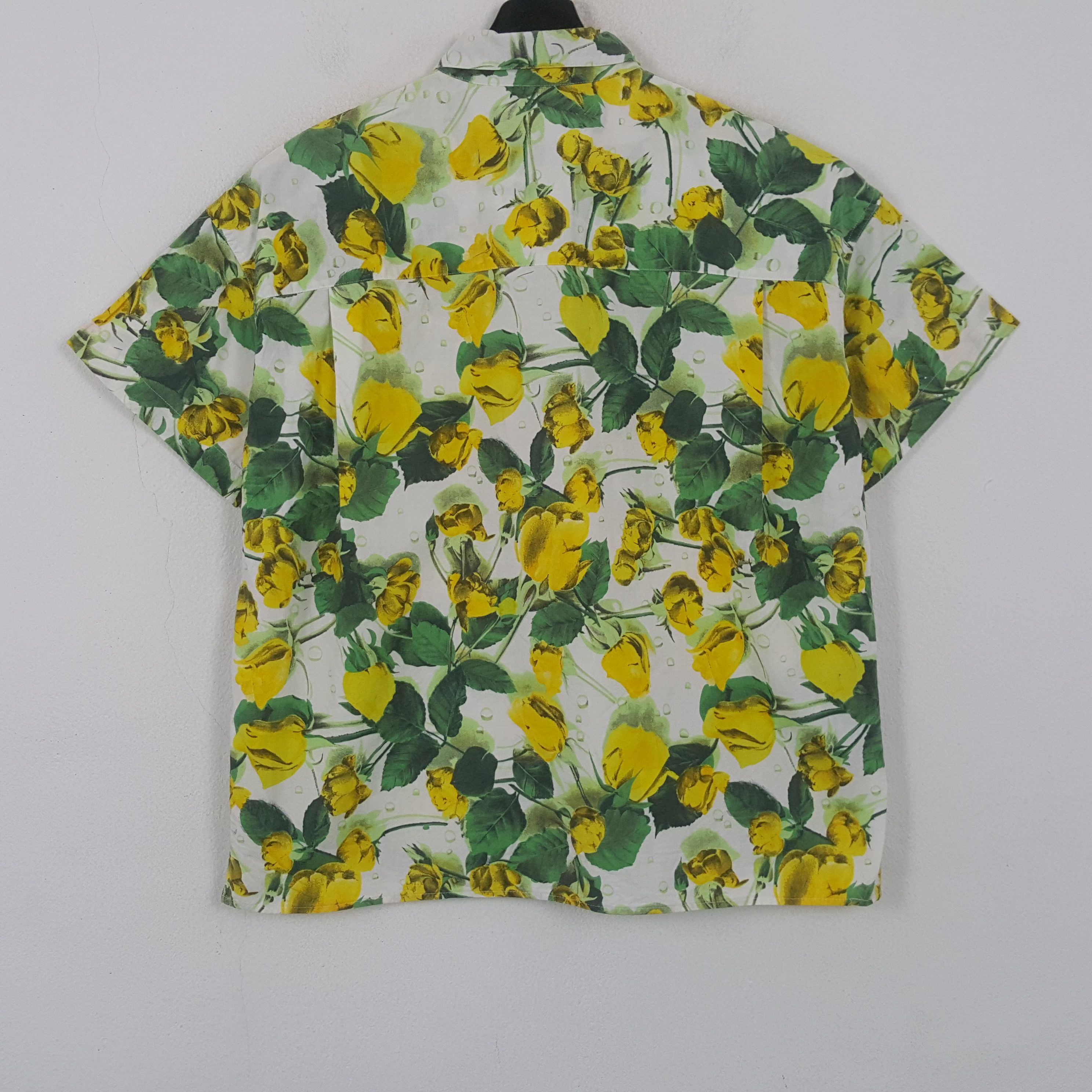 Benetton Benetton Floral Flowers Design Shirt RR7 Size US L / EU 52-54 / 3 - 3 Thumbnail