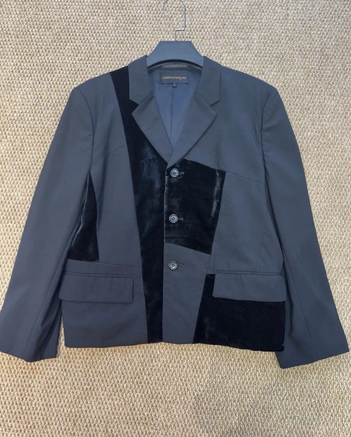 Comme des Garcons COMME des GARÇONS Wool & Velvet Panel Jacket K23 Size US L / EU 52-54 / 3 - 1 Thumbnail