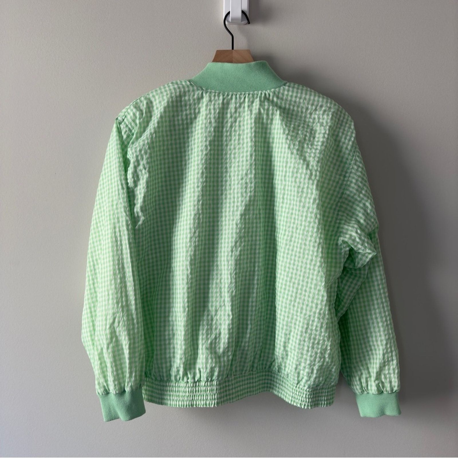 Vintage Vintage 80s Lavon Gingham Full Zip Jacket Shoulder Pads L Size L / US 10 / IT 46 - 2 Thumbnail