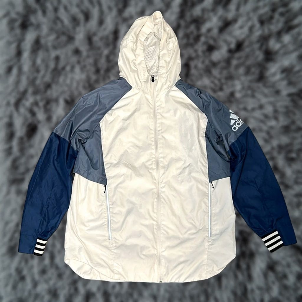 Adidas Adidas Track Jacket - XL Windbreaker Men White Polyester Jacket Size US XL / EU 56 / 4 - 1 Thumbnail