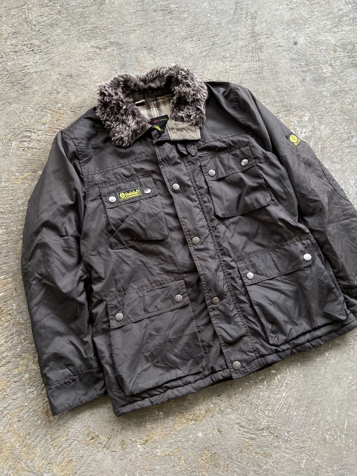 Belstaff 2000s Belstaff - Trailmaster Multipocket Fur Neck Jacket Size US XL / EU 56 / 4 - 2 Thumbnail