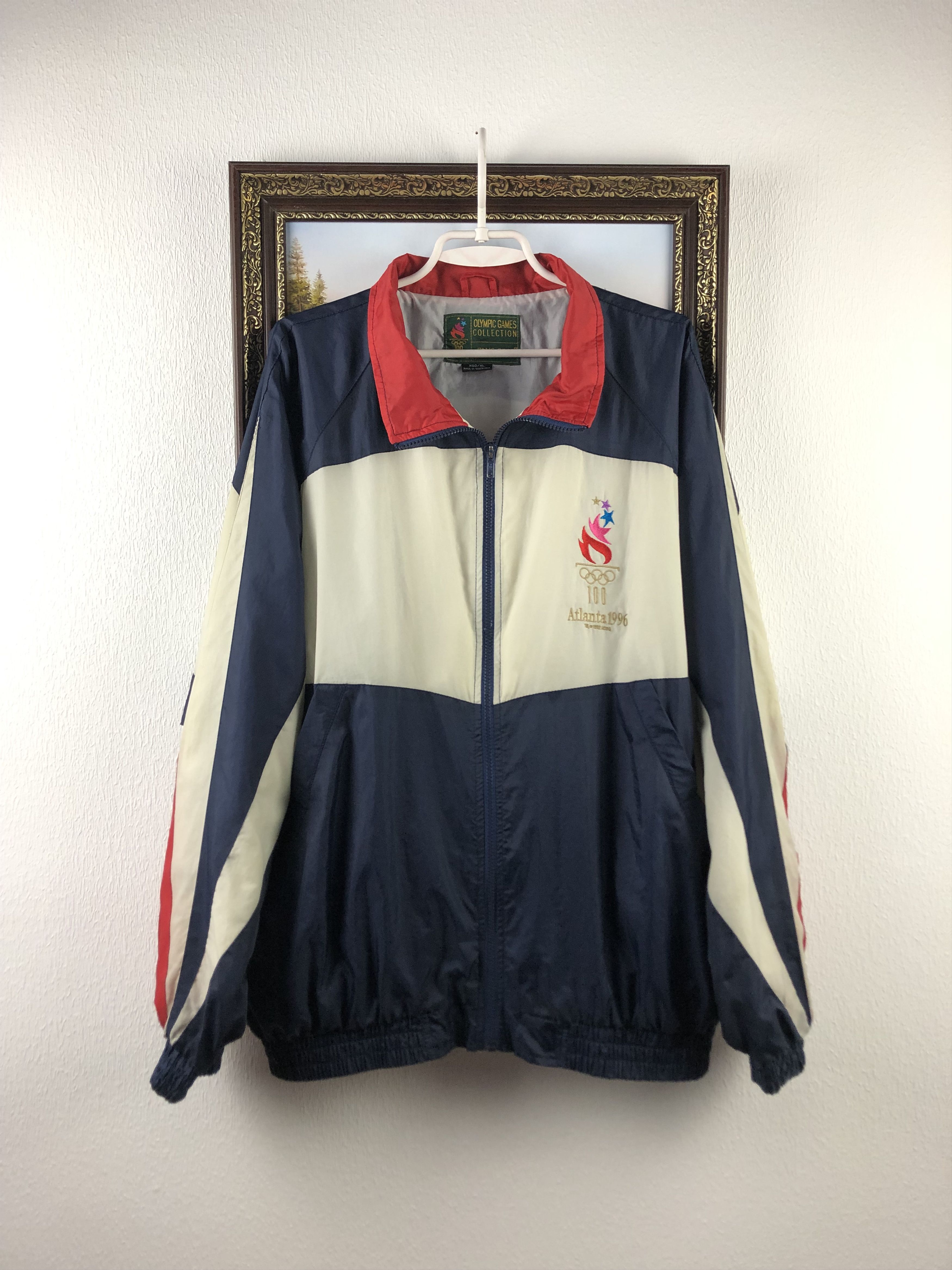 Vintage Vintage Atlanta 1996 USA Olympics Windbreaker Jacket Track Size US XL / EU 56 / 4 - 4 Thumbnail