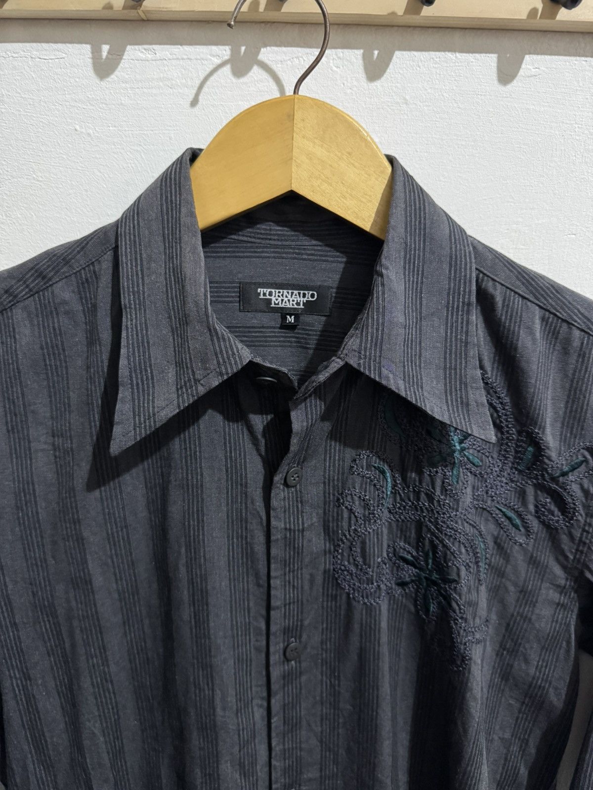 Tornado Mart TORNADO MART MED SHIRT EMBROIDERED STRIPED Size US M / EU 48-50 / 2 - 4 Thumbnail