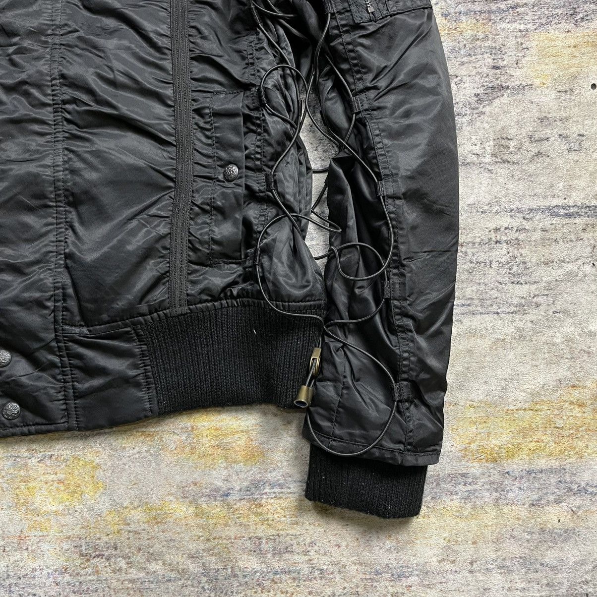 14th Addiction Back vintage bondage side lace fur bomber jacket vkei style Size US S / EU 44-46 / 1 - 6 Thumbnail
