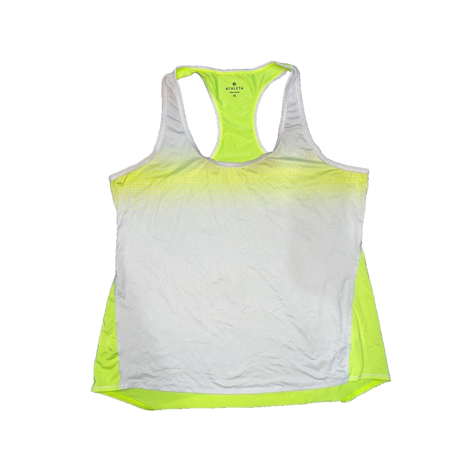 Athleta Athleta Tank Top Neon XL White Sleeveless Round Neck A003230 Size XL / US 12-14 / IT 48-50 - 3 Thumbnail