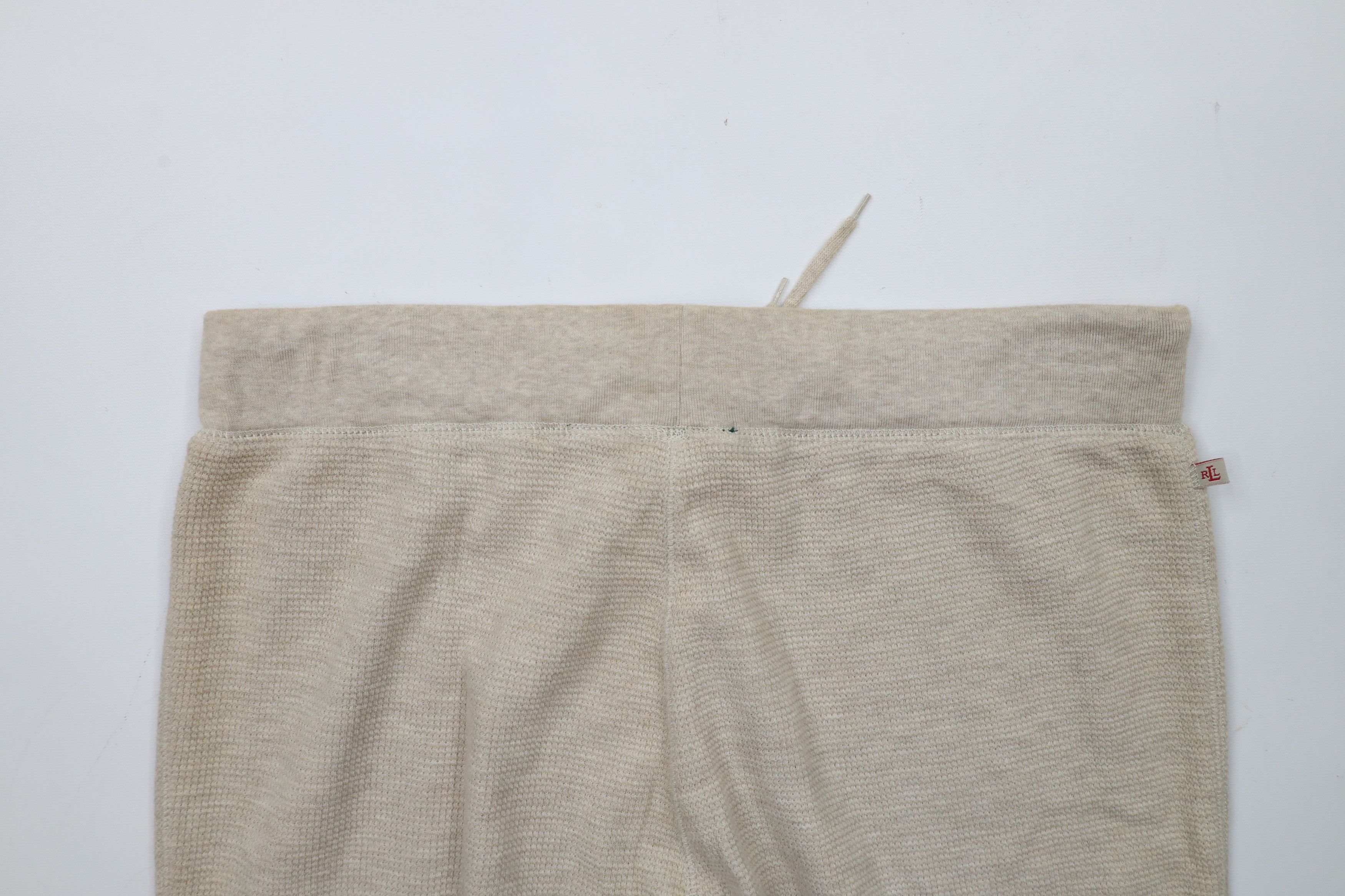 Ralph Lauren × Vintage Vintage 90s Ralph Lauren Waffle Knit Wide Leg Sweatpants Size 32" / US 10 / IT 46 - 13 Thumbnail