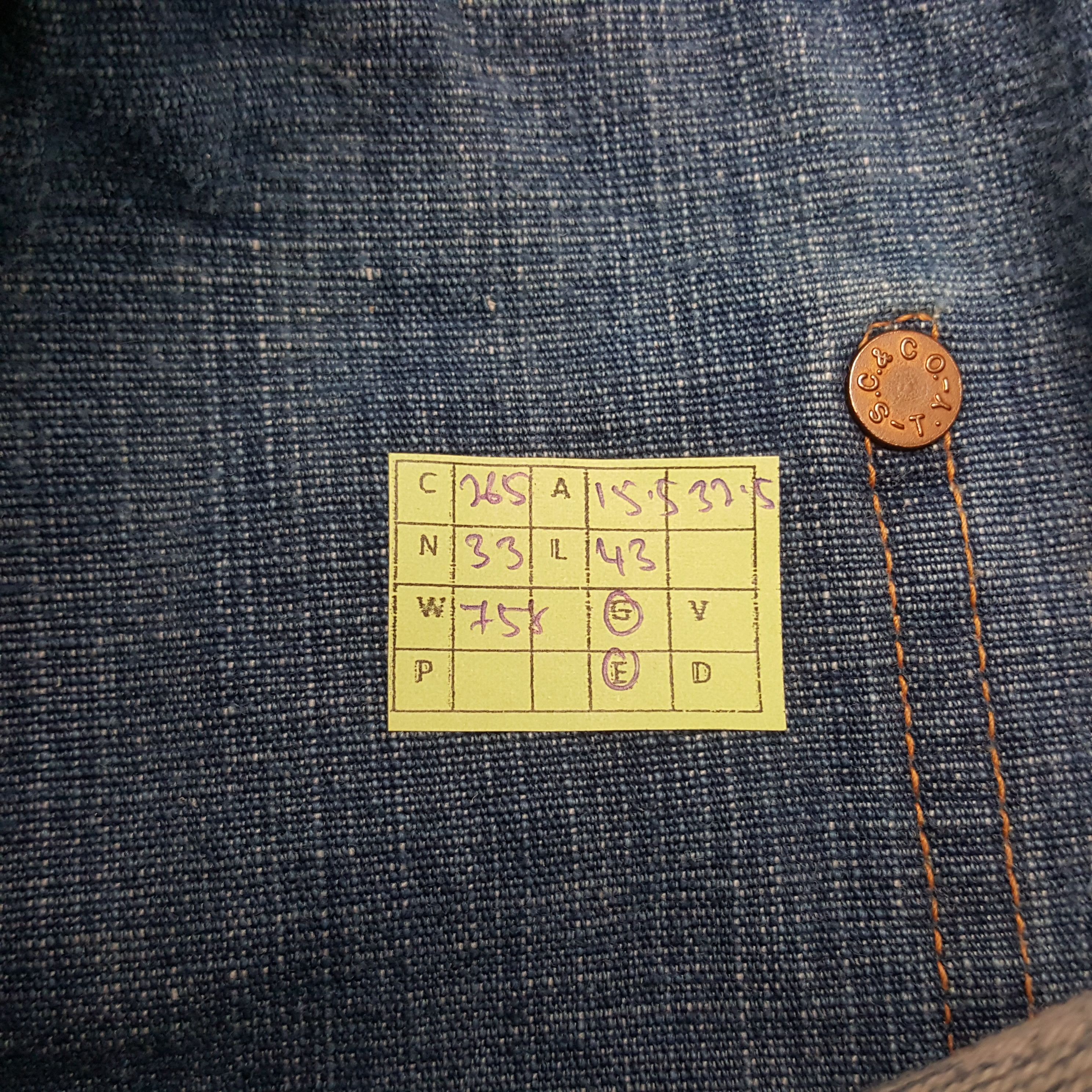 Sugar Cane × Vintage Vintage Sugar Cane Selvedge Japanese Distressed Denim Jeans Size US 31 - 12 Thumbnail
