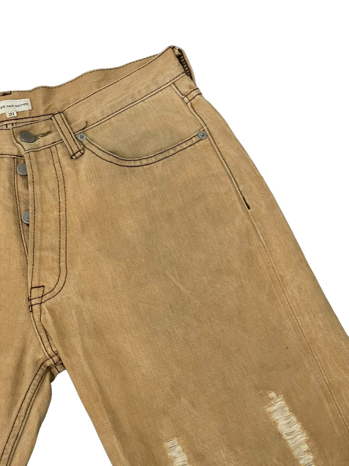 Dries Van Noten Dries Van Noten Dirty Distress Denim Regular Fit 8🟦5 Size US 30 / EU 46 - 10 Thumbnail