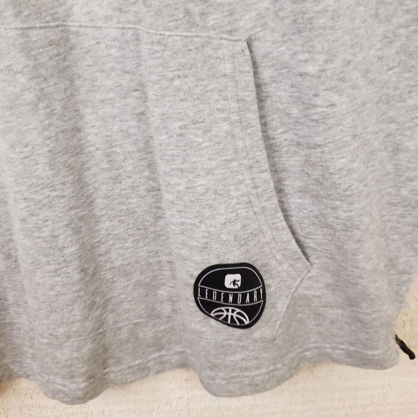 Vintage AND1 Legendary Sleeveless Hoodie Mens XL Gray Pullover with Side Zipper Size US XL / EU 56 / 4 - 4 Thumbnail