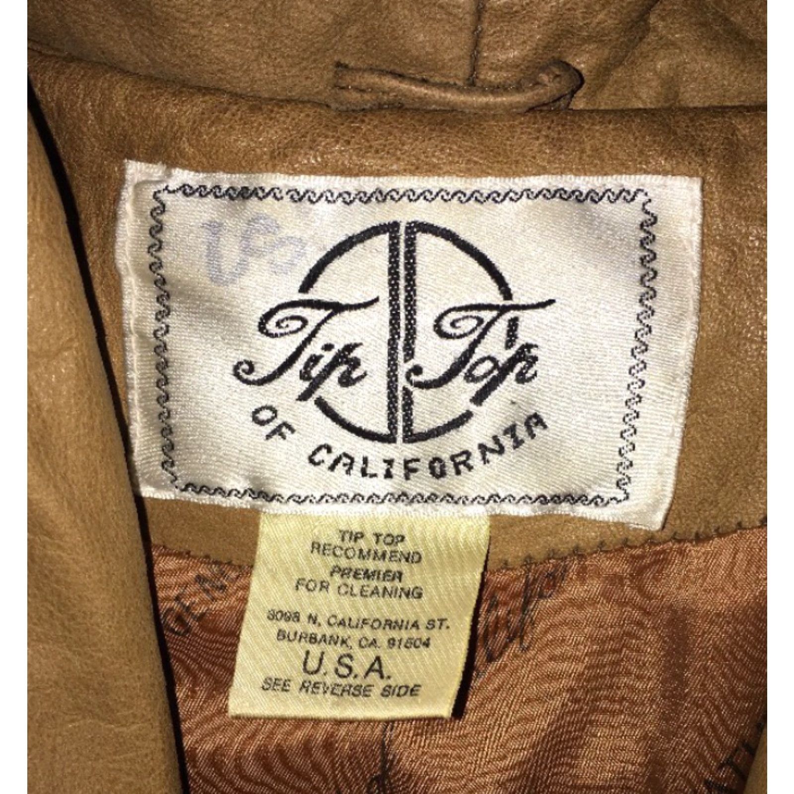 Vintage Tip Top Of California Leather Jacket Women L Brown Jacket Vintage No USA Size L / US 10 / IT 46 - 3 Thumbnail