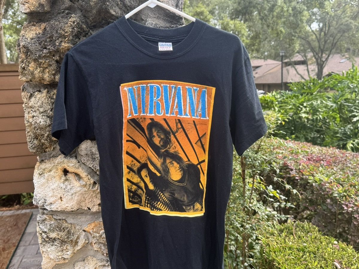 Gildan × Nirvana × Vintage Vintage 2004 Nirvana Kurt Cobain Grunge Concert Band Shirt S Size US S / EU 44-46 / 1 - 15 Thumbnail