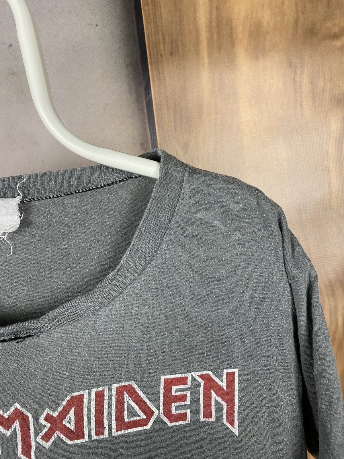 Iron Maiden 🧟Vintage 80s T-Shirt Iton Maiden Killers Album Promo Tee🧟 Size US L / EU 52-54 / 3 - 6 Thumbnail