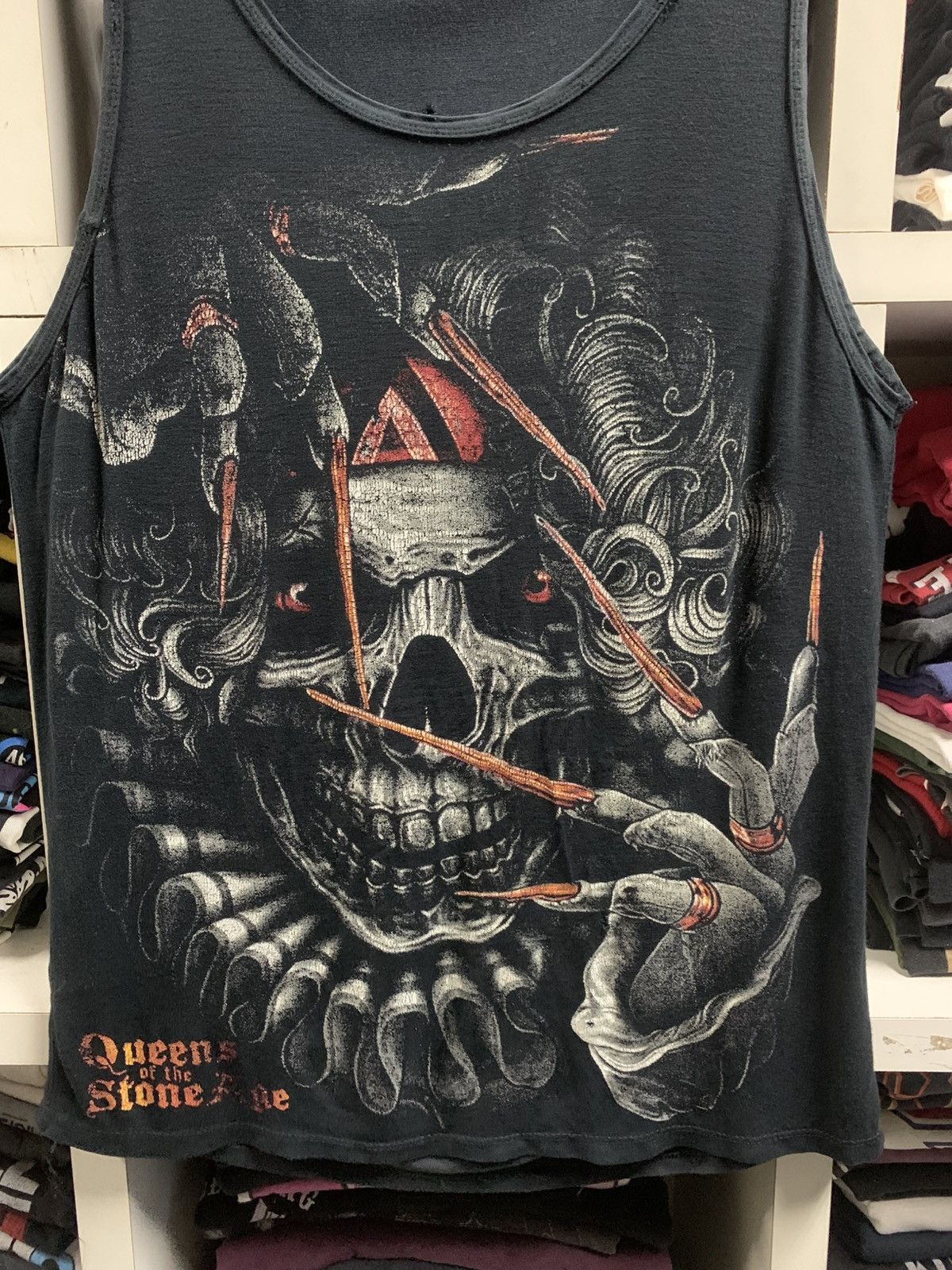 Band Tees × Vintage Vintage Queens Of The Stones Rock Band Singlet Size US S / EU 44-46 / 1 - 2 Thumbnail