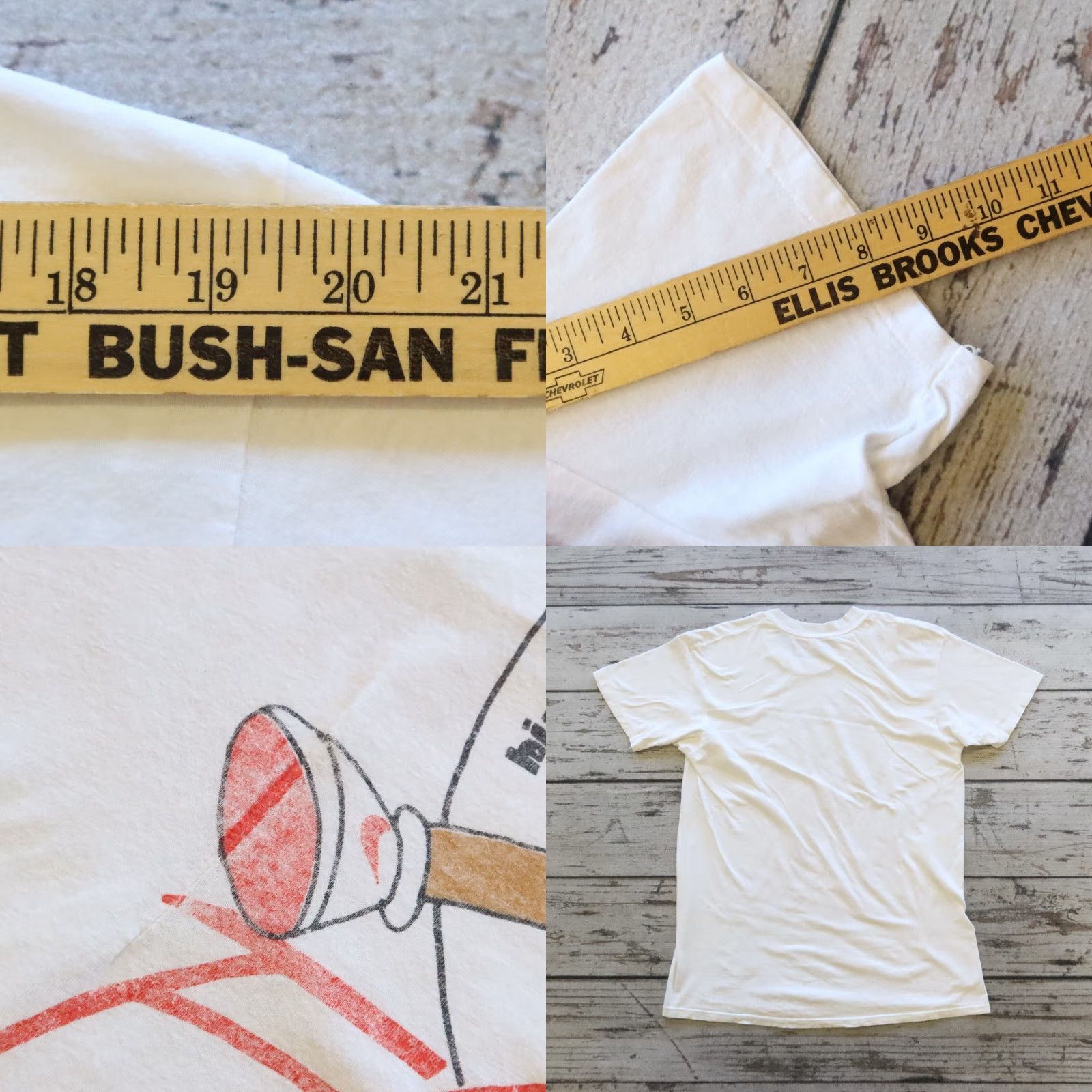 Hanes VINTAGE Air Simpson Flight Tee Shirt L White Bart Simpson Mens Signed by Hanes Size US L / EU 52-54 / 3 - 9 Thumbnail
