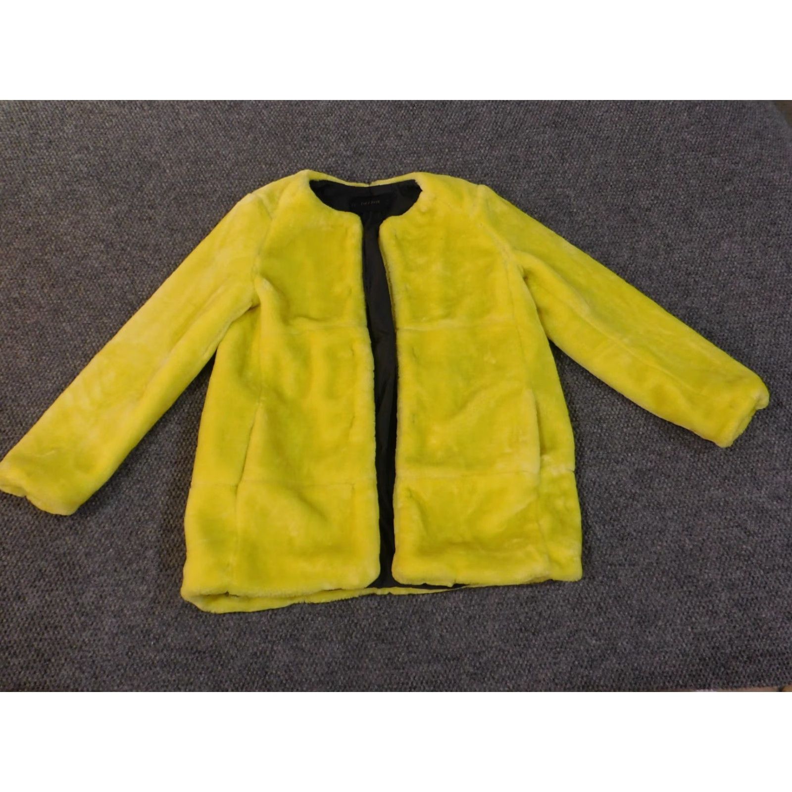 Zara Zara Jacket Womens M Yellow Hook Night Party Show Gala Fashion Jacket Size M / US 6-8 / IT 42-44 - 4 Thumbnail