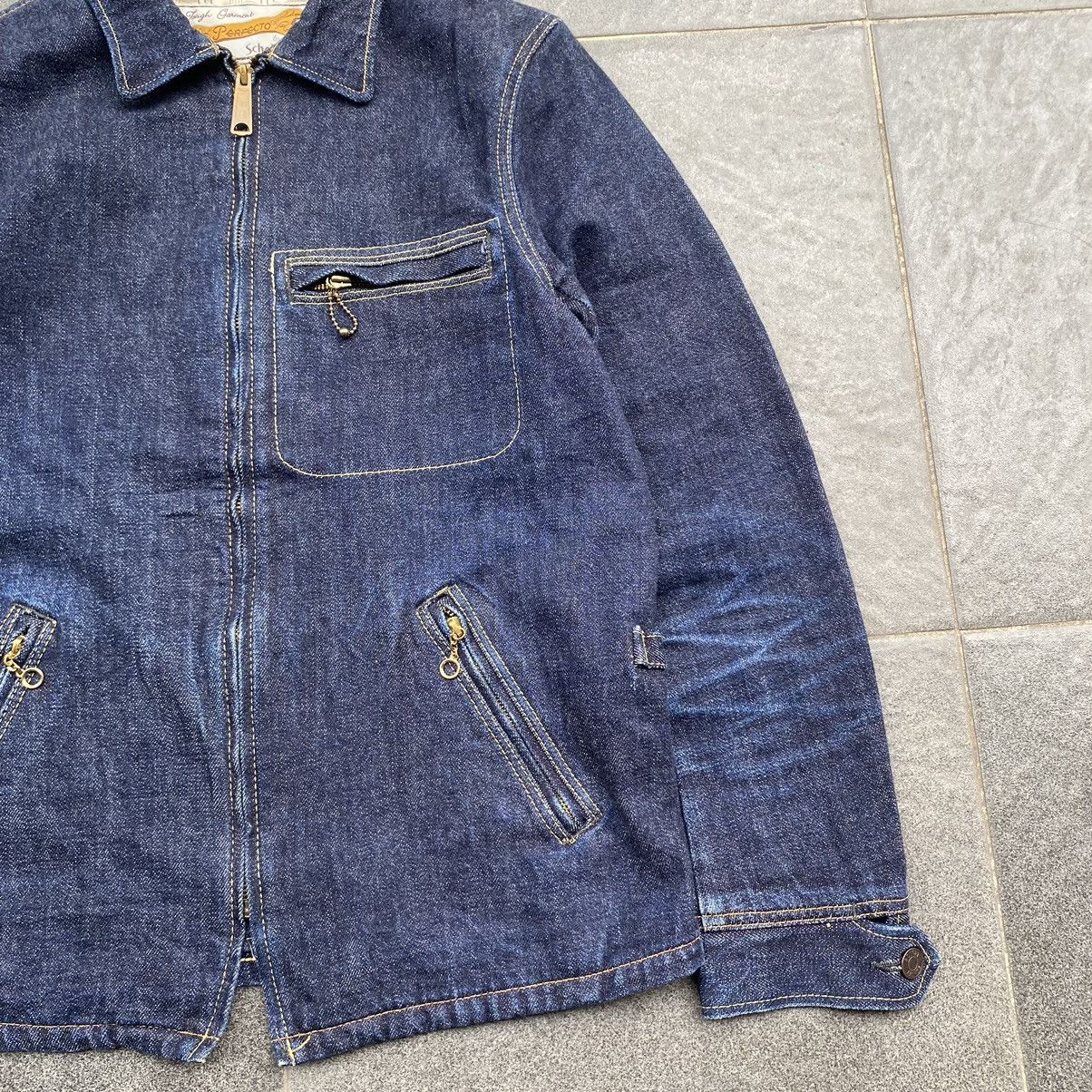 Schott 90s Perfecto by Schott Nyc Selvedge Zip Up Denim Jacket Size US M / EU 48-50 / 2 - 3 Thumbnail