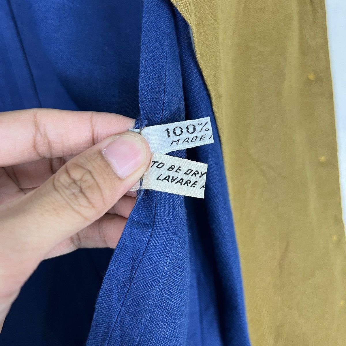 Designer 🔥 VINTAGE OGNIBENE ZENDMEN ROMA LINEN JACKET MADE IN ITALY Size US S / EU 44-46 / 1 - 16 Thumbnail