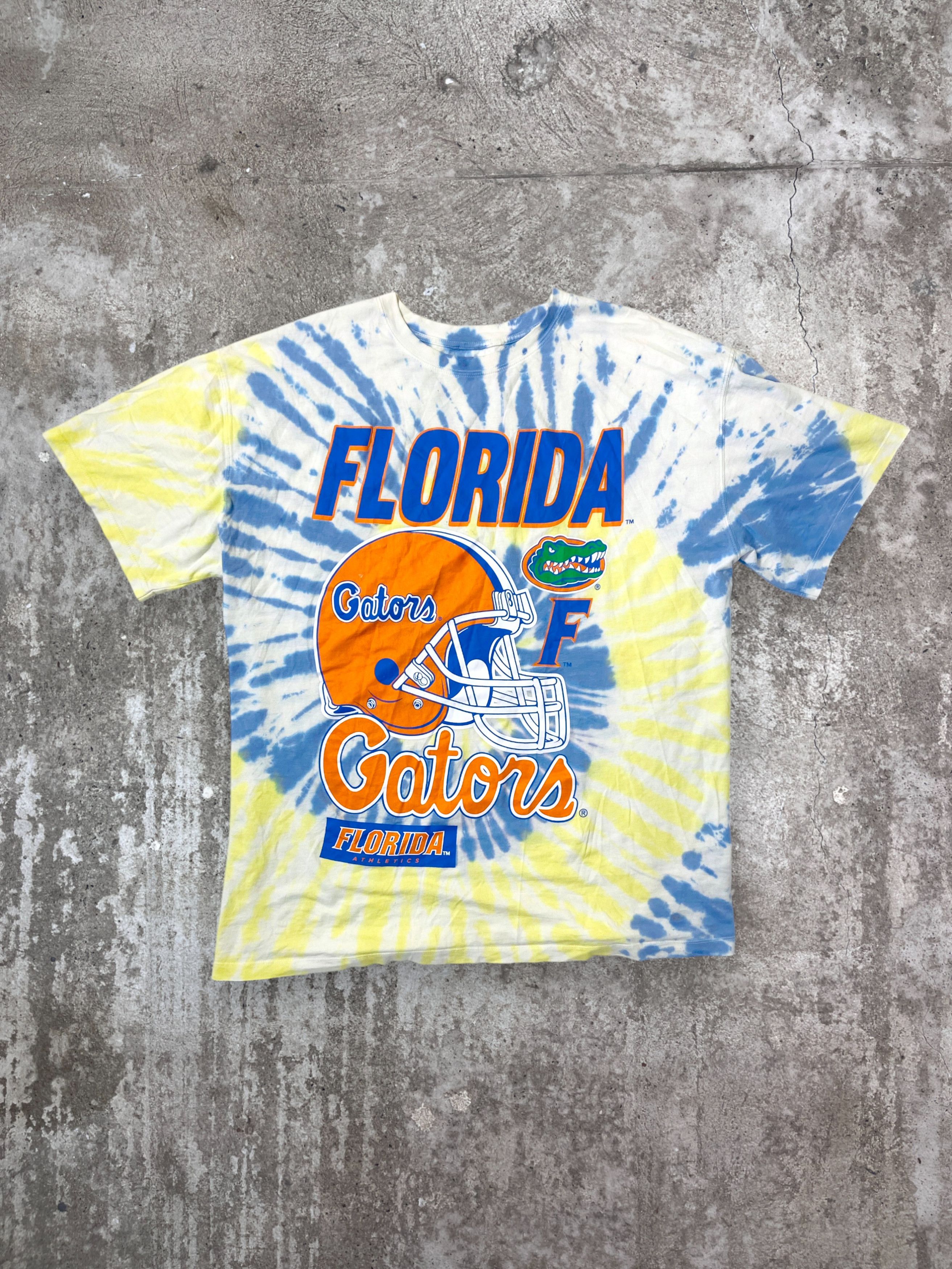 Vintage 2000s FLORIDA GATORS RARE ACID TIE DYE OVERSIZED TEE Size US L / EU 52-54 / 3 - 1 Thumbnail