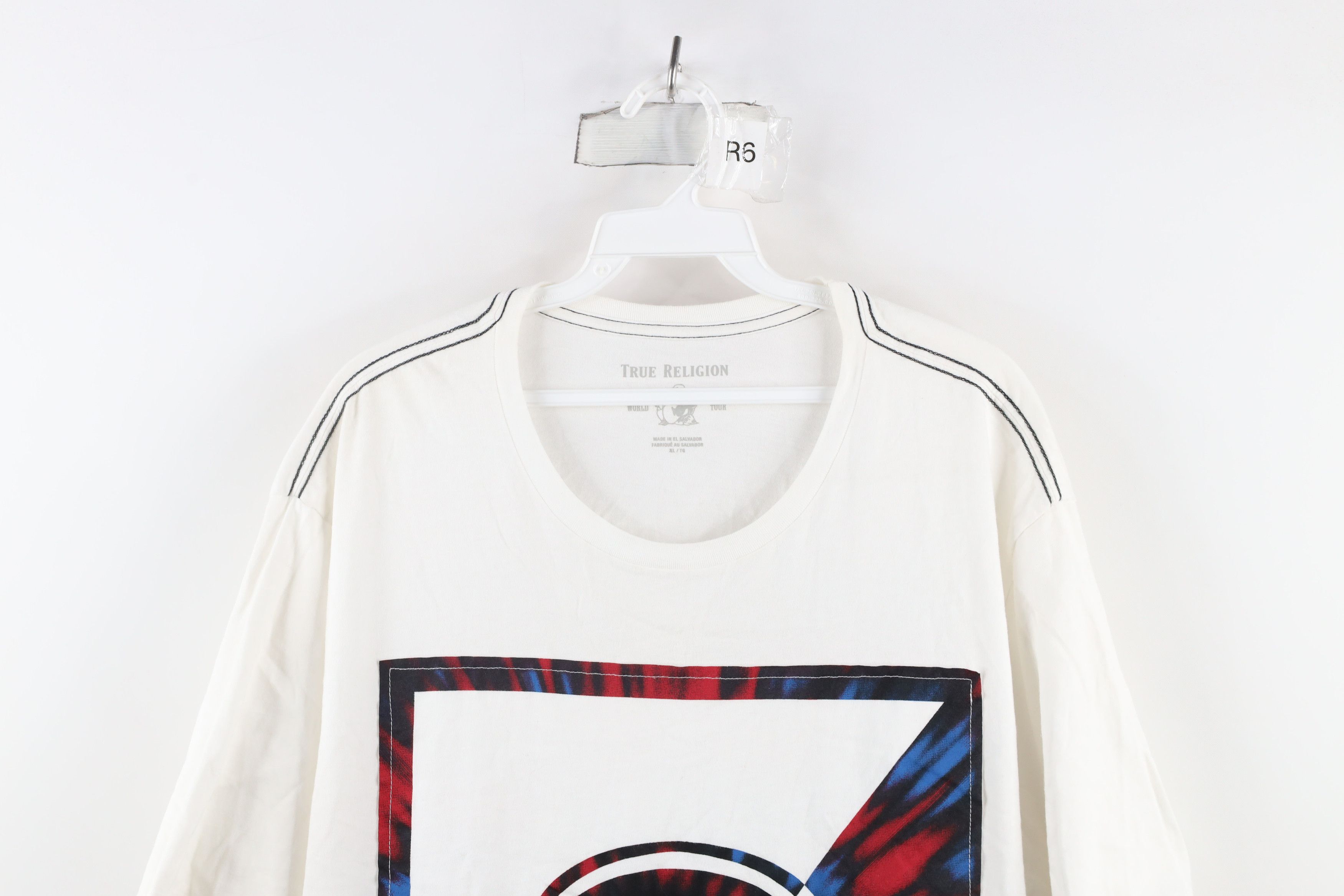 True Religion × Vintage True Religion Yin Yang Box Logo Buddha Short Sleeve T-Shirt Size US XL / EU 56 / 4 - 2 Thumbnail
