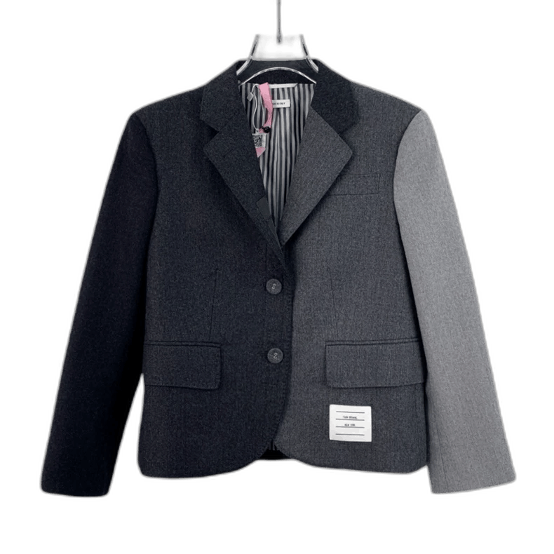 Thom Browne Gray Wool Blended Suit Jacket by Thom Browne Size M / US 6-8 / IT 42-44 - 1 Thumbnail