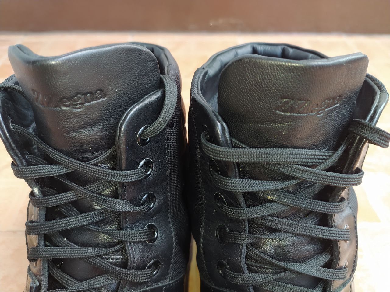 Z Zegna Z ZEGNA LEATHER HIGHT TOP TRAINERS SHOES SIZE 9 EU 43 Size US 9 / EU 42 - 7 Thumbnail