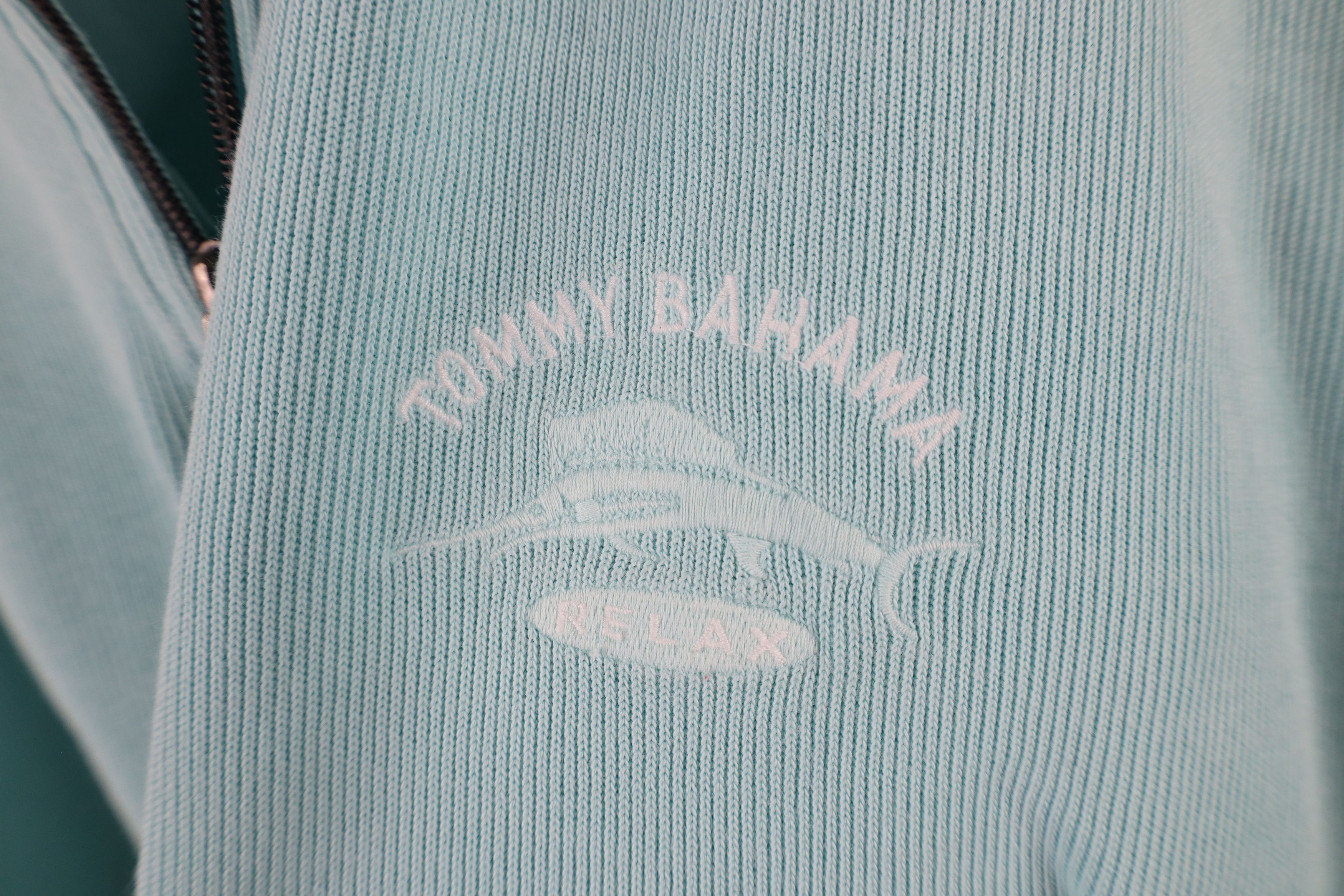 Tommy Bahama × Vintage Vintage Tommy Bahama Relax Knit Half Zip Pullover Sweater Size US XXL / EU 58 / 5 - 4 Thumbnail