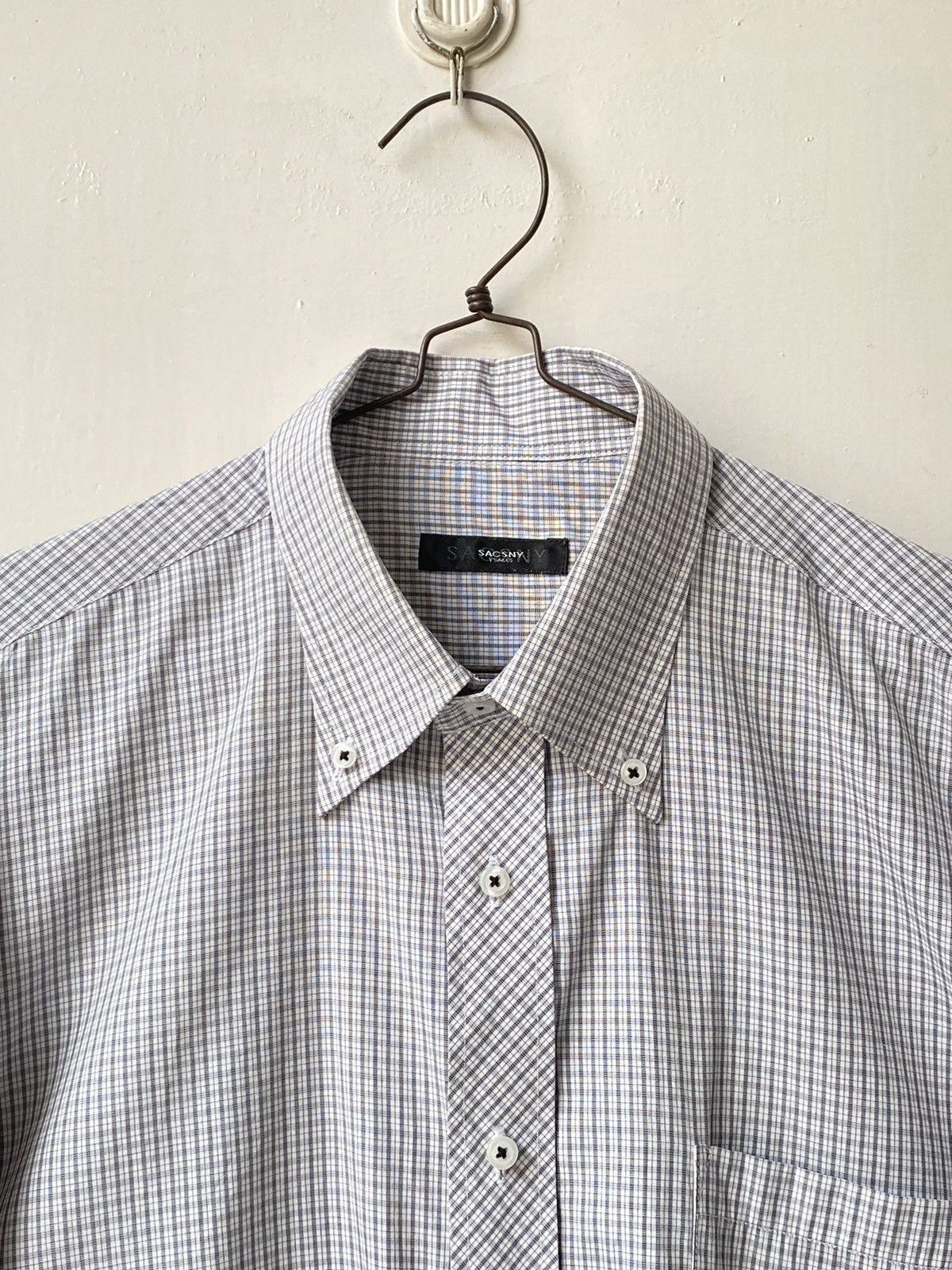 Yohji Yamamoto Yohji Yamamoto SACSNY Y’SACCS Plaid Shirt Size US L / EU 52-54 / 3 - 4 Thumbnail