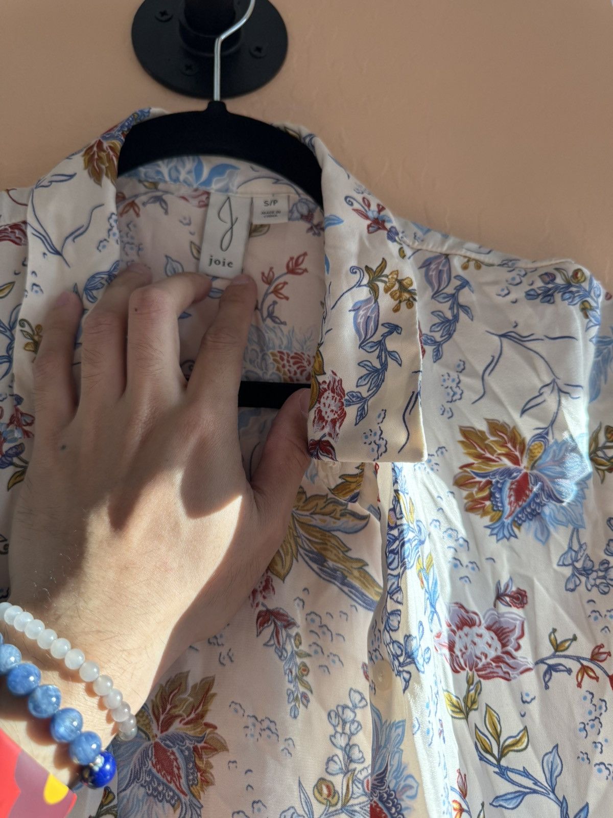 Joie Joie Floral Button-Up Blouse – Lightweight & Elegant Size M / US 6-8 / IT 42-44 - 3 Thumbnail
