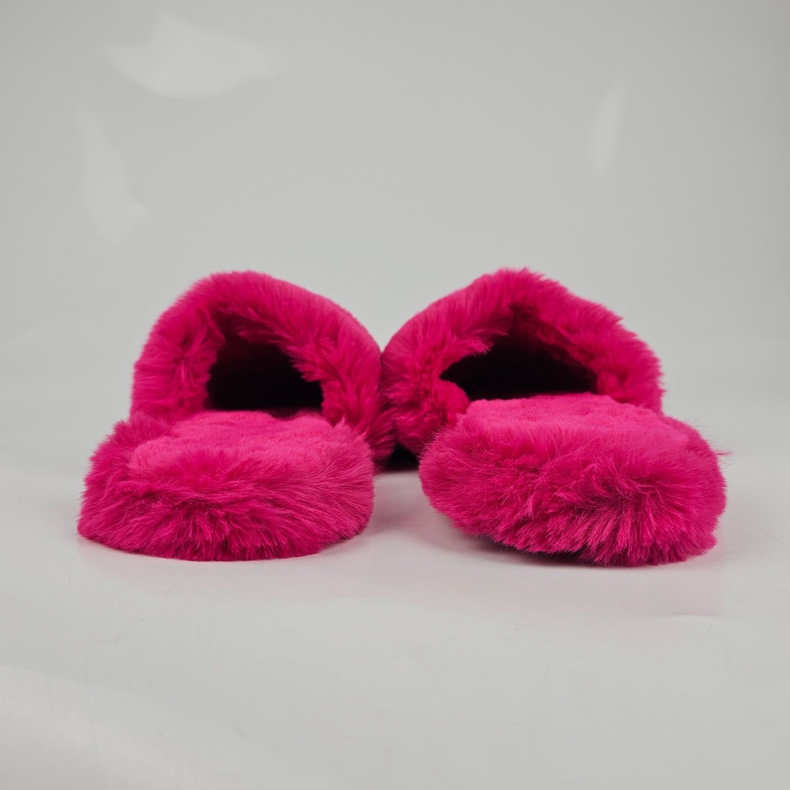 VERSACE Pink Medusa Fur Slippers New (Men's size:12;)