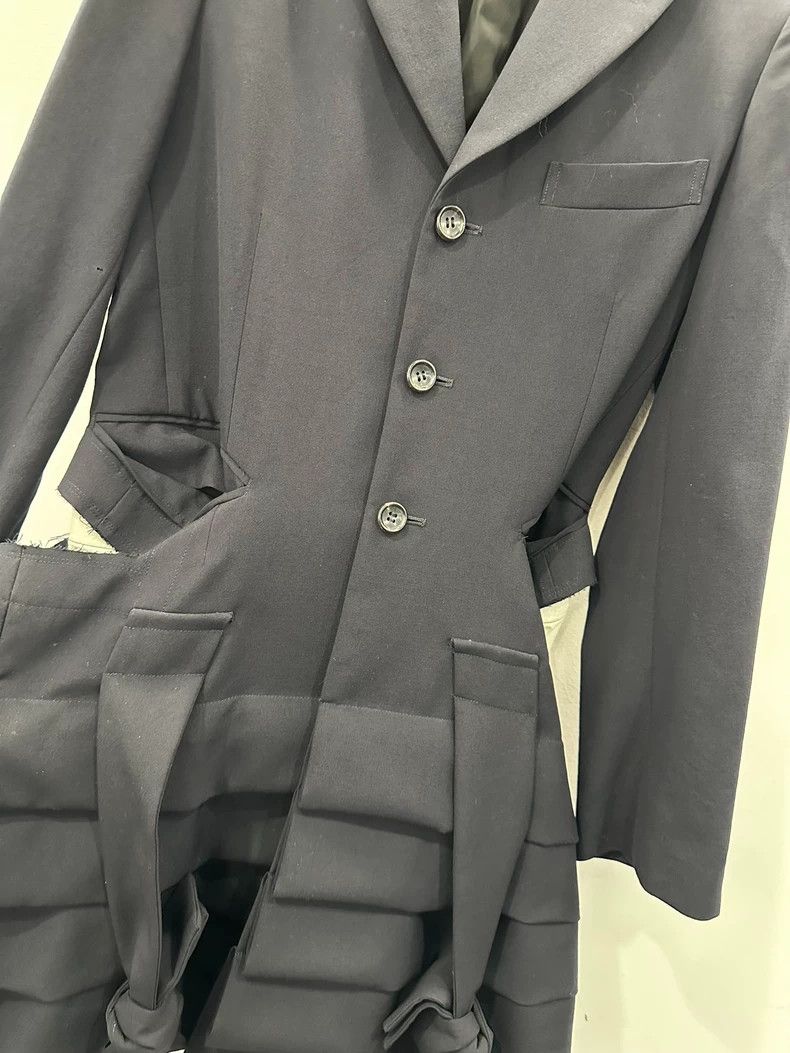 Comme des Garcons Comme Des Garcons Women's dark blue blazer with hollowed-o Size XS / US 0-2 / IT 36-38 - 3 Thumbnail