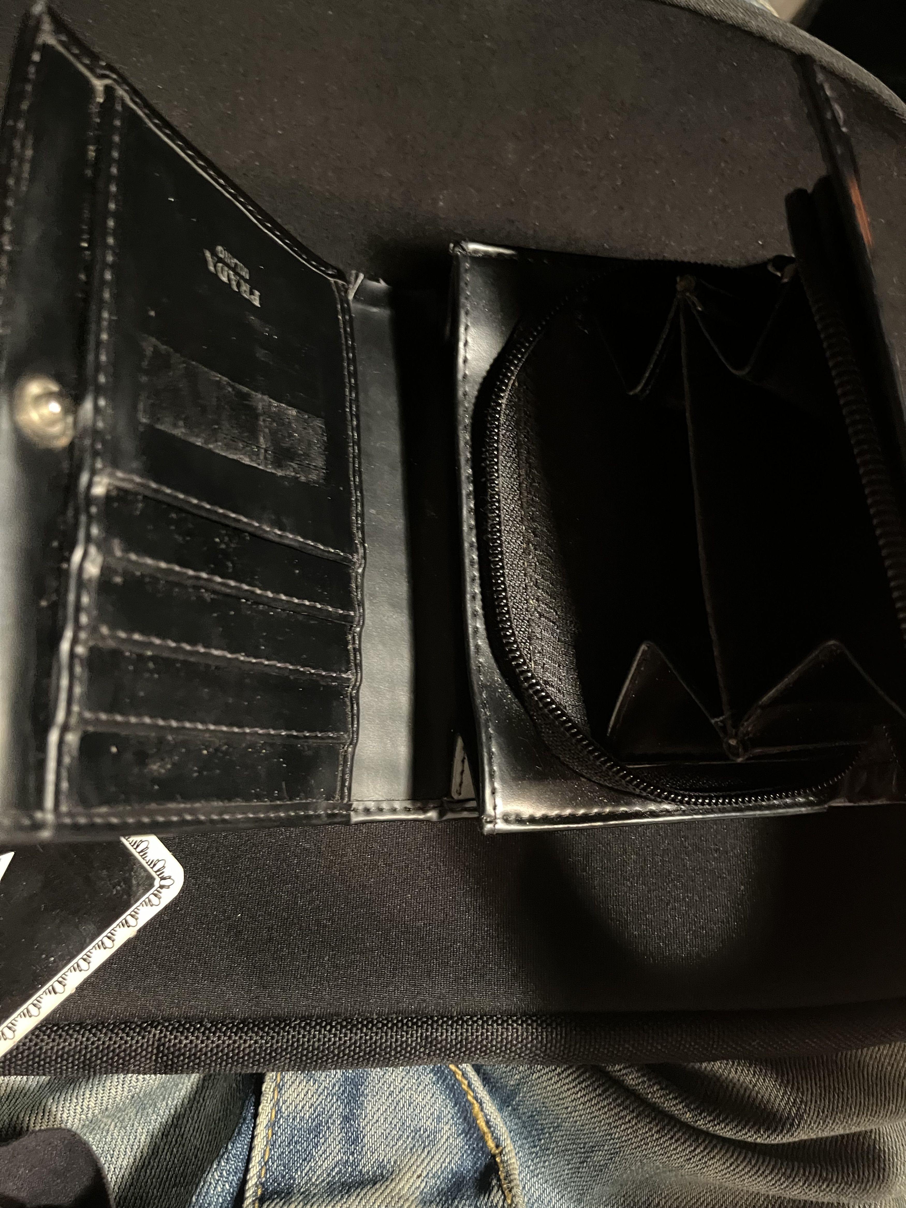 Prada Prada Milano 1990 Vinyl Tri-Fold wallet black Size ONE SIZE - 7 Thumbnail