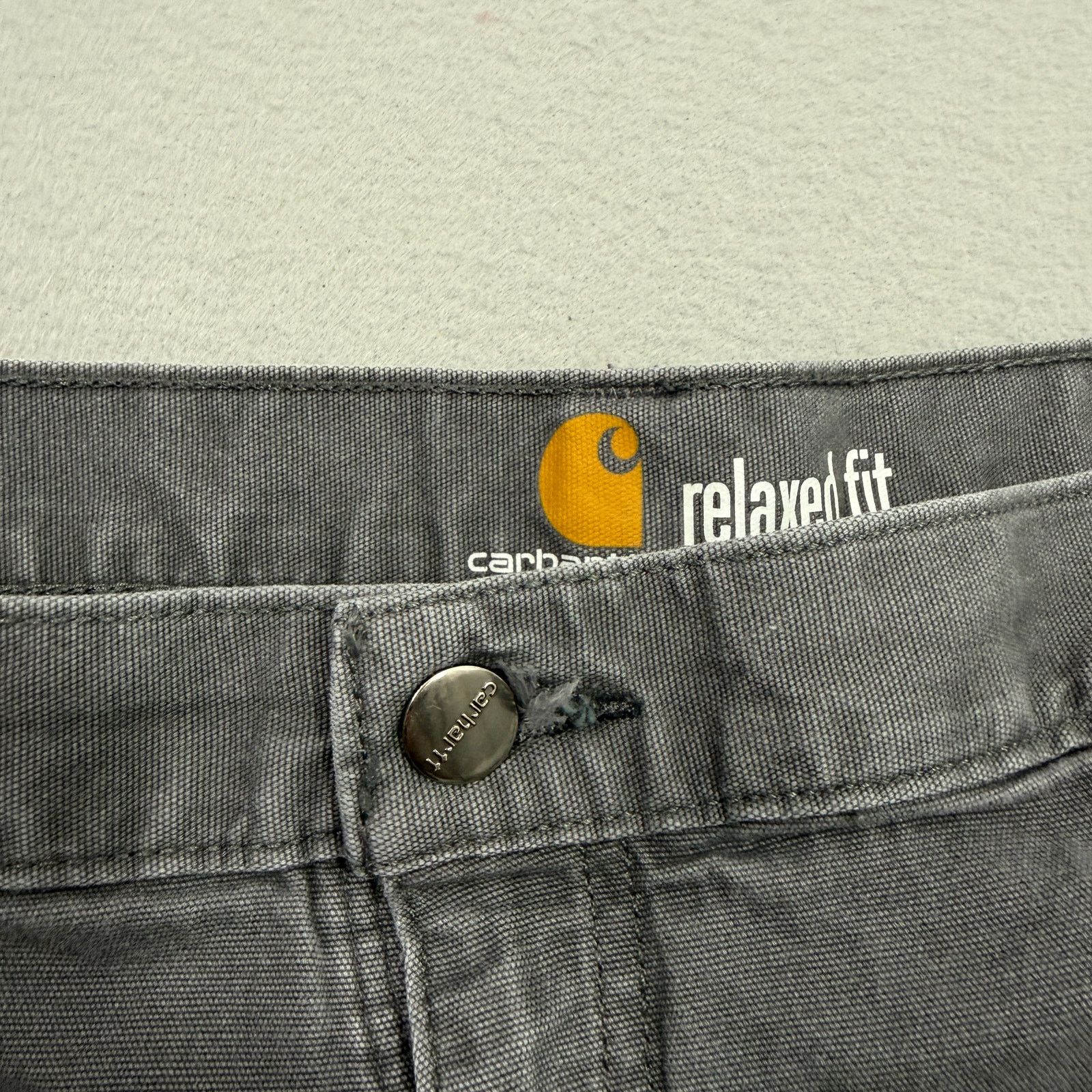 Carhartt Carhartt Rugged Flex Canvas Shorts Men's 40 Gray 13" Inseam Size US 40 / EU 56 - 4 Thumbnail