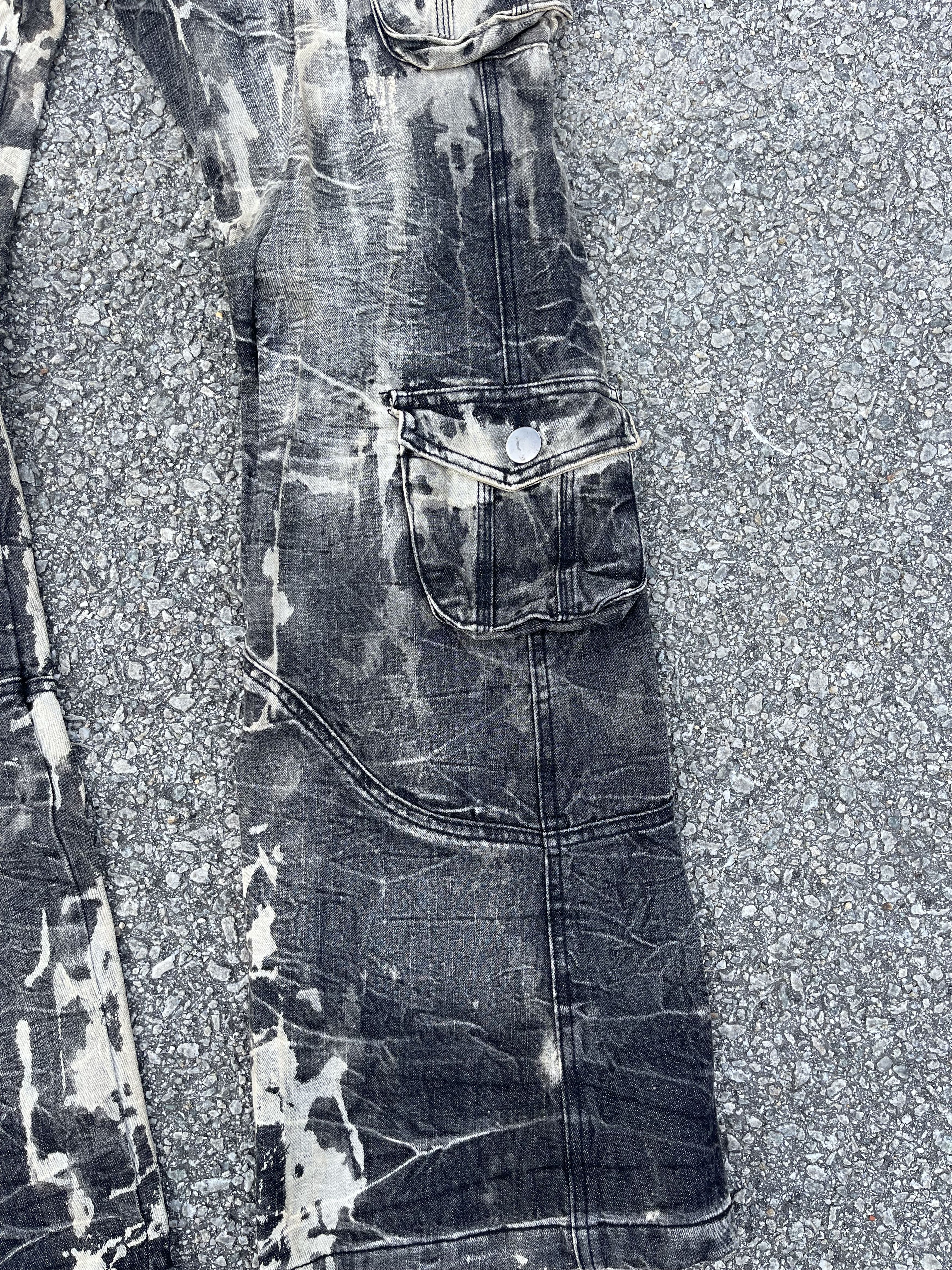 Beauty Beast Topism Flare Multipocket Acid Wash Travis Scott Style Size US 32 / EU 48 - 6 Thumbnail