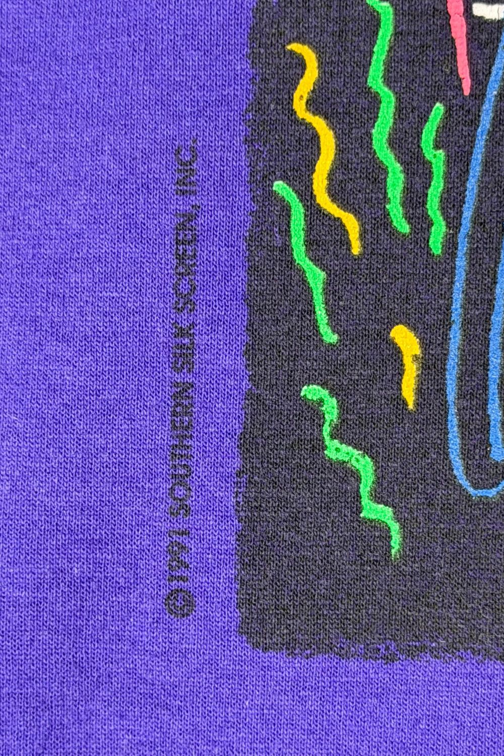 Hanes 80s Neon Sports Graphic Tee Hanes 50/50 Purple Size US L / EU 52-54 / 3 - 8 Thumbnail